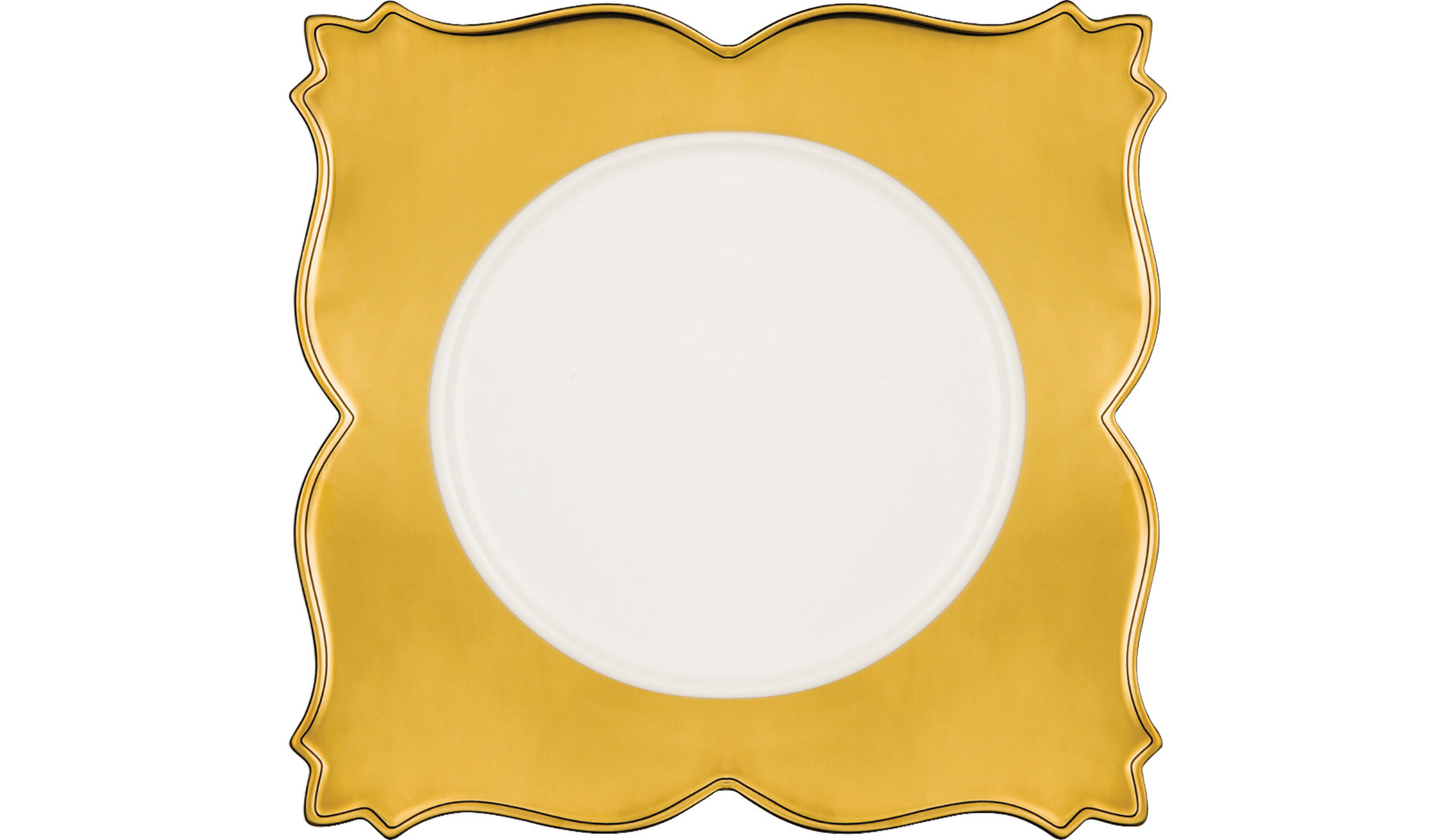 Teller quadratisch King Golden 260 x 260 mm crème Golden Ultra