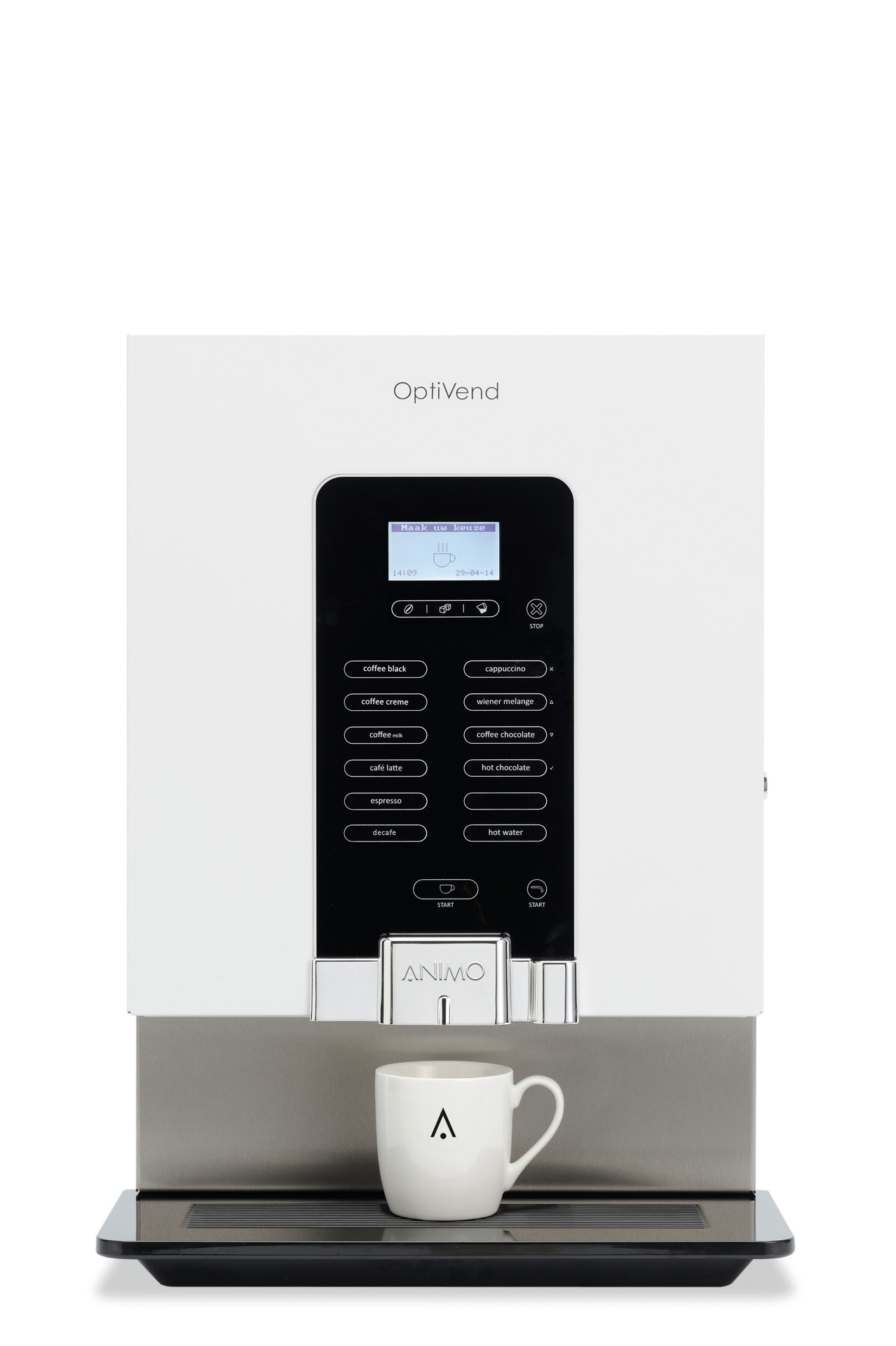Kaffeevollautomat 3 x 1,20 l +  2 x 2,30 l / OptiVend 63 NG / weiß