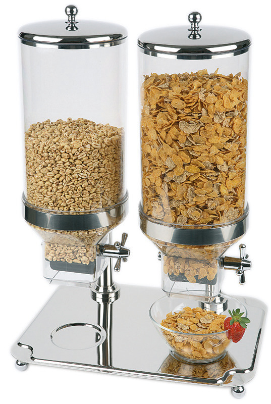 Cerealienspender Duo 2 x 8,00 l / 350 x 500 x 680 mm Behälter entfernbar