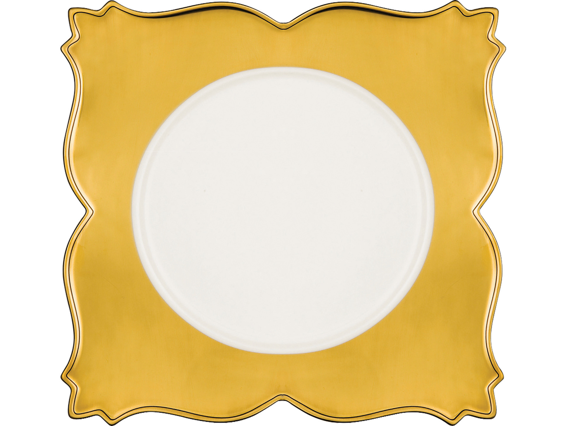 Teller quadratisch King Golden 340 x 340 mm crème Golden Ultra