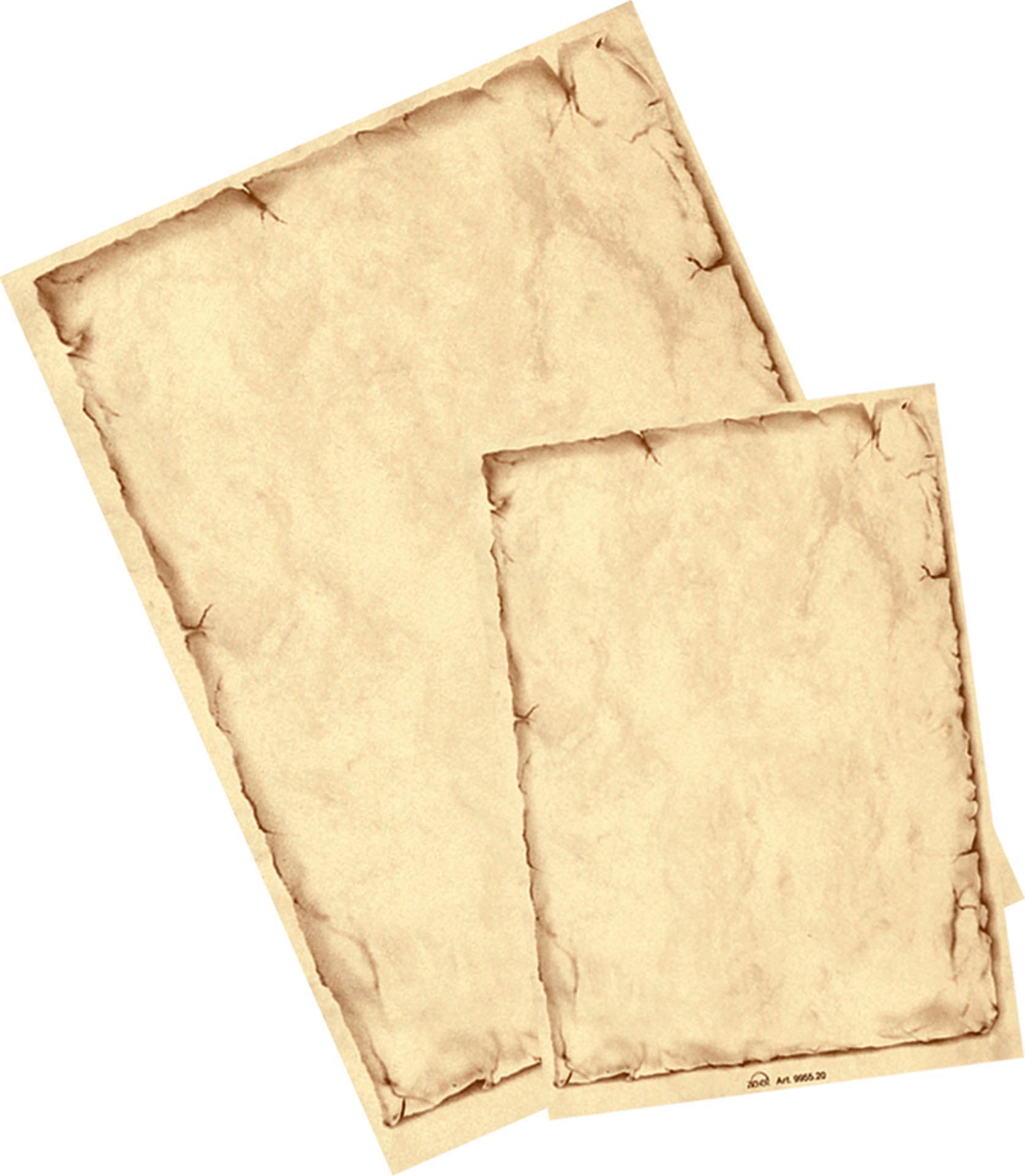 Marmorpapier "Classic" Chamois mit Rahmen A5 50 Blatt