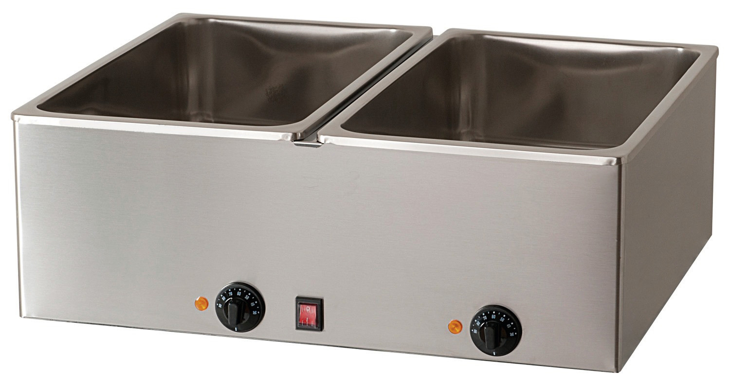 Elektro-Bain-Marie 2 x GN 1/1 H=150 mm 690 x 540 x 250 mm