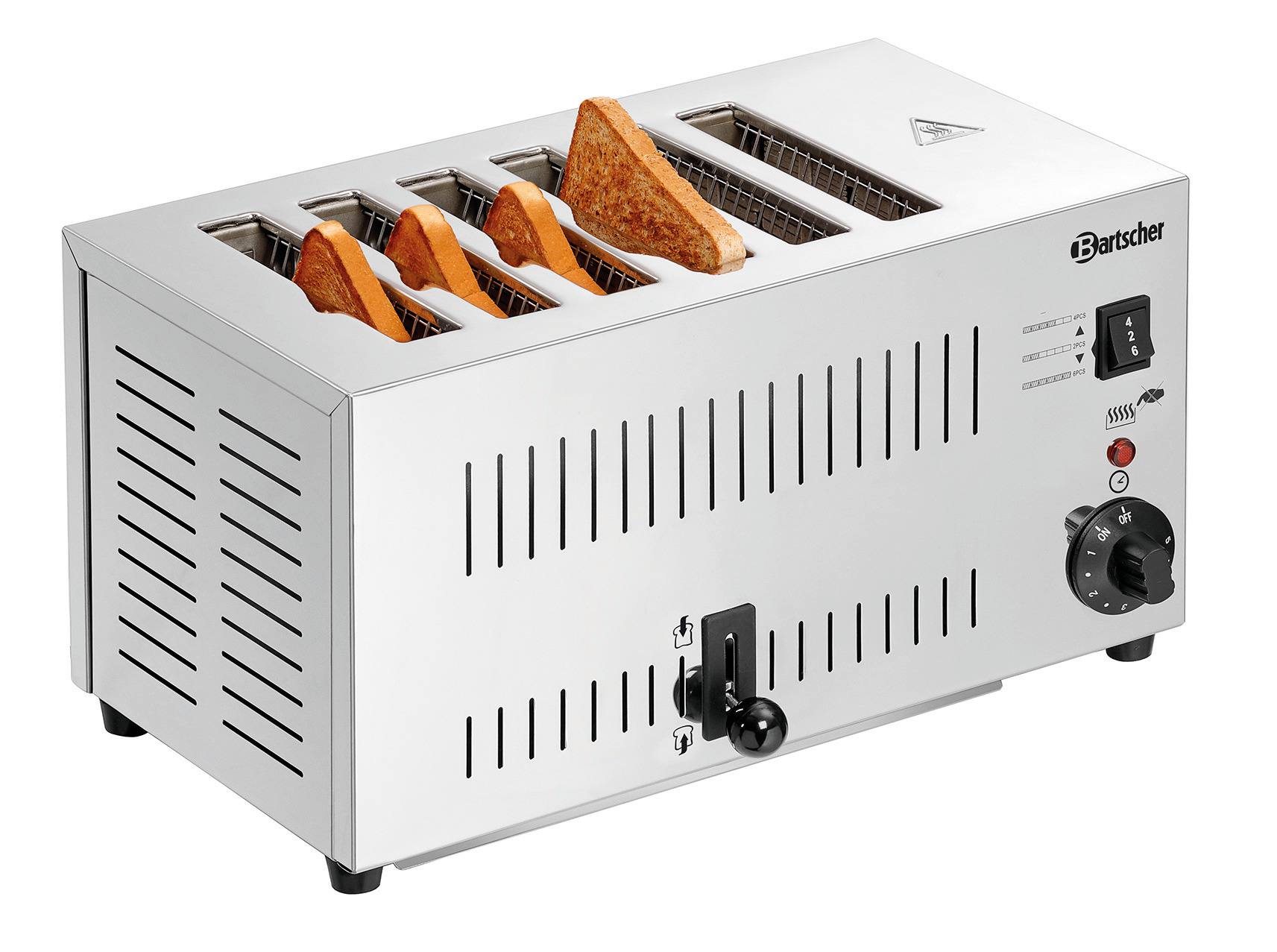 Toaster für 6 Scheiben 405 x 245 x 220 mm / 230 V / 2,50 kW