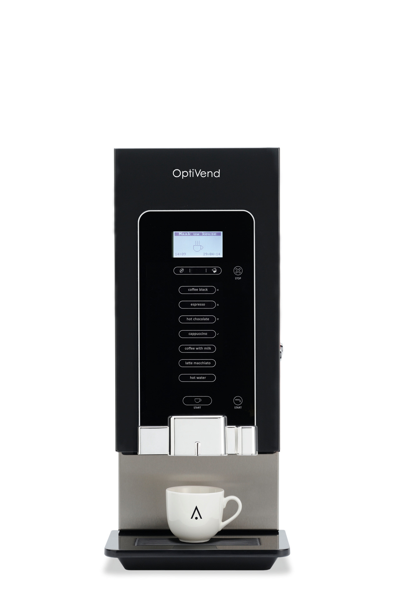 Kaffeevollautomat 2 x 1,20 l + 2,30 l / OptiVend 32s NG / schwarz