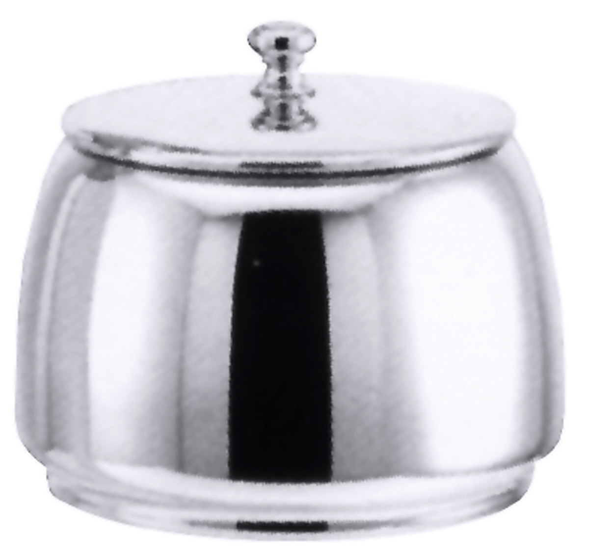 Zuckerdose 0,15 l / 45 mm hoch mit Deckel + Bodenring hochglänzend