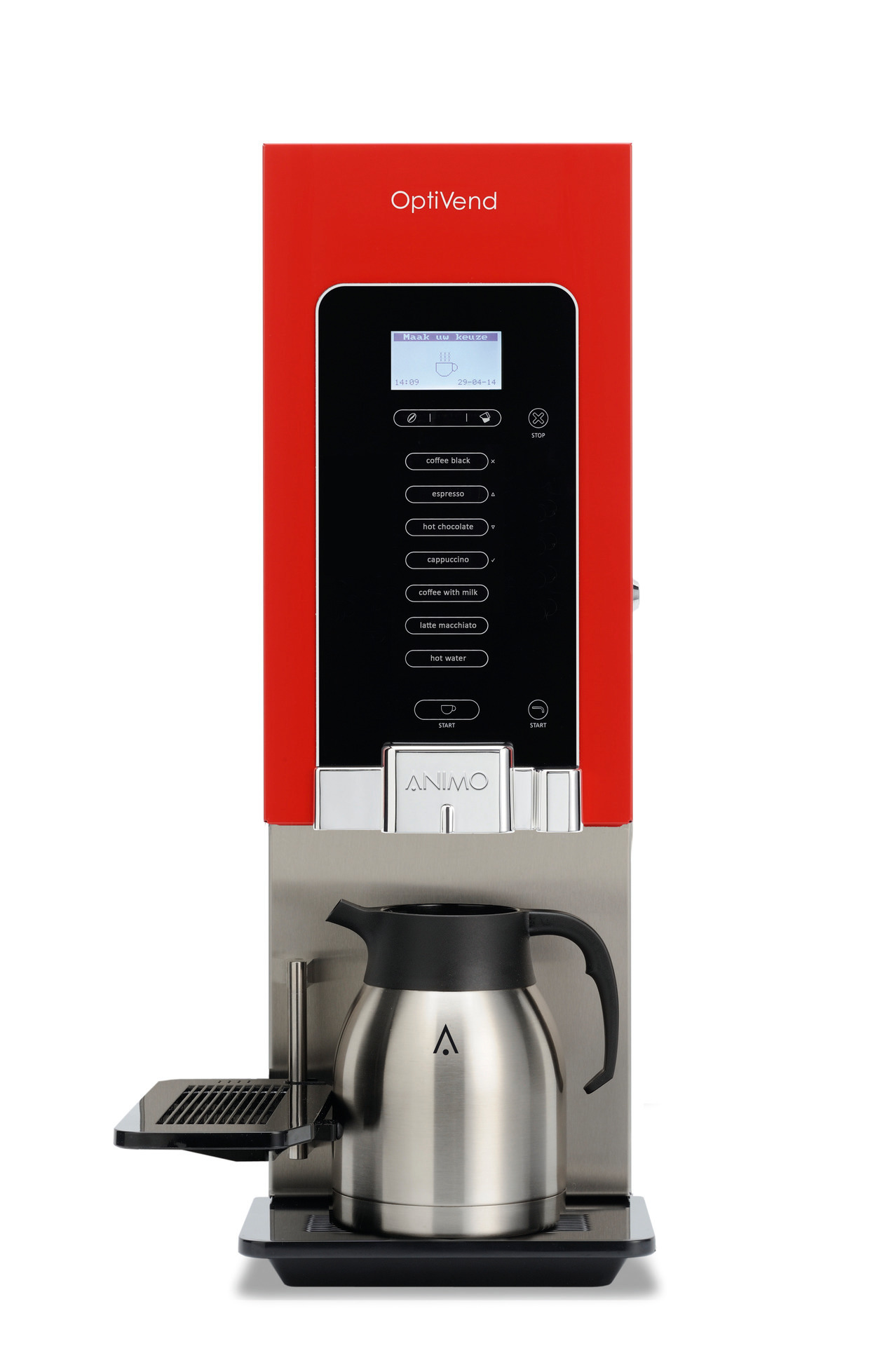 Kaffeevollautomat 5,10 l /  OptiVend 11s TS NG / rot