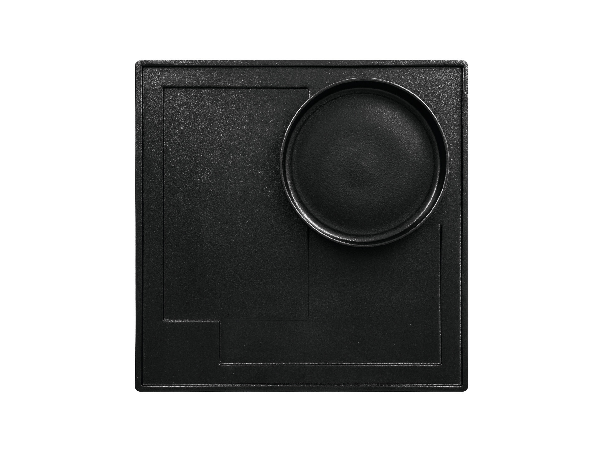 Platte quadratisch Yasai 300 x 300 mm schwarz