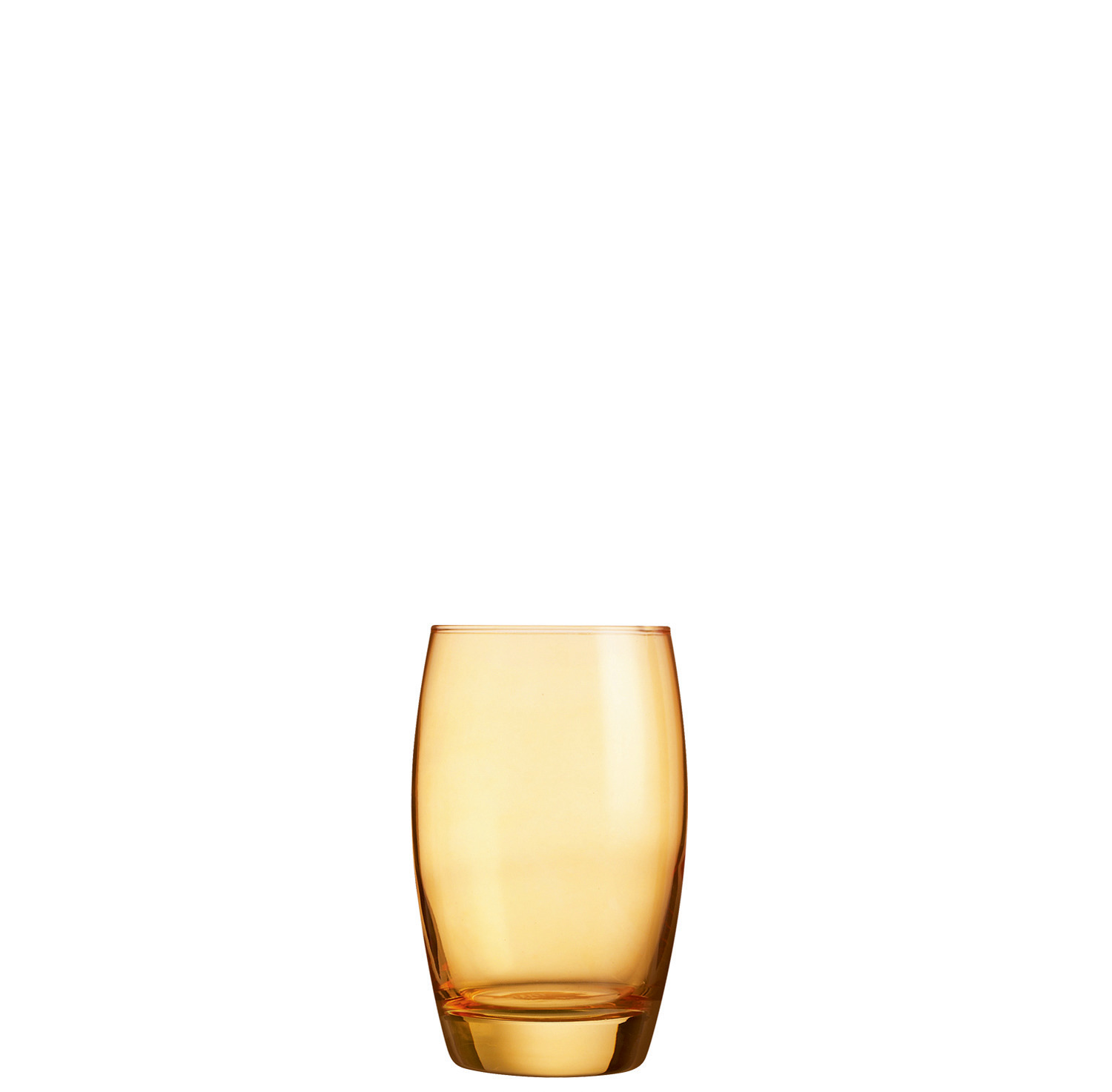 Longdrinkglas 76 mm / 0,35 l transparent + orange besprüht