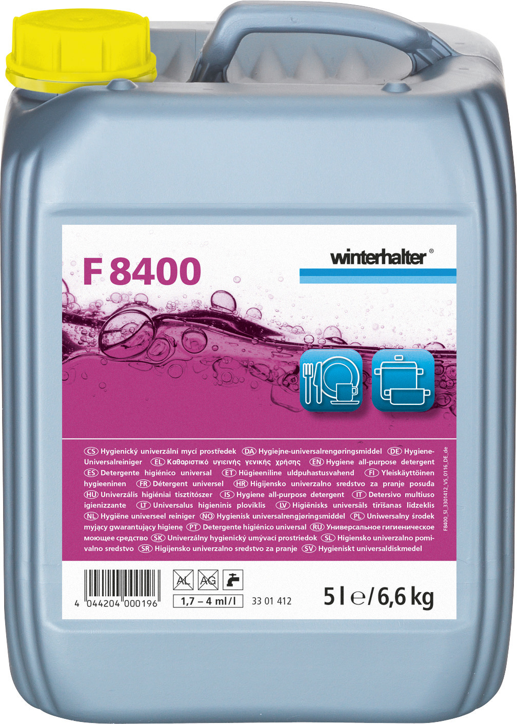 Hygiene-Universalreiniger F 8400 / 5,00 l Kanister
