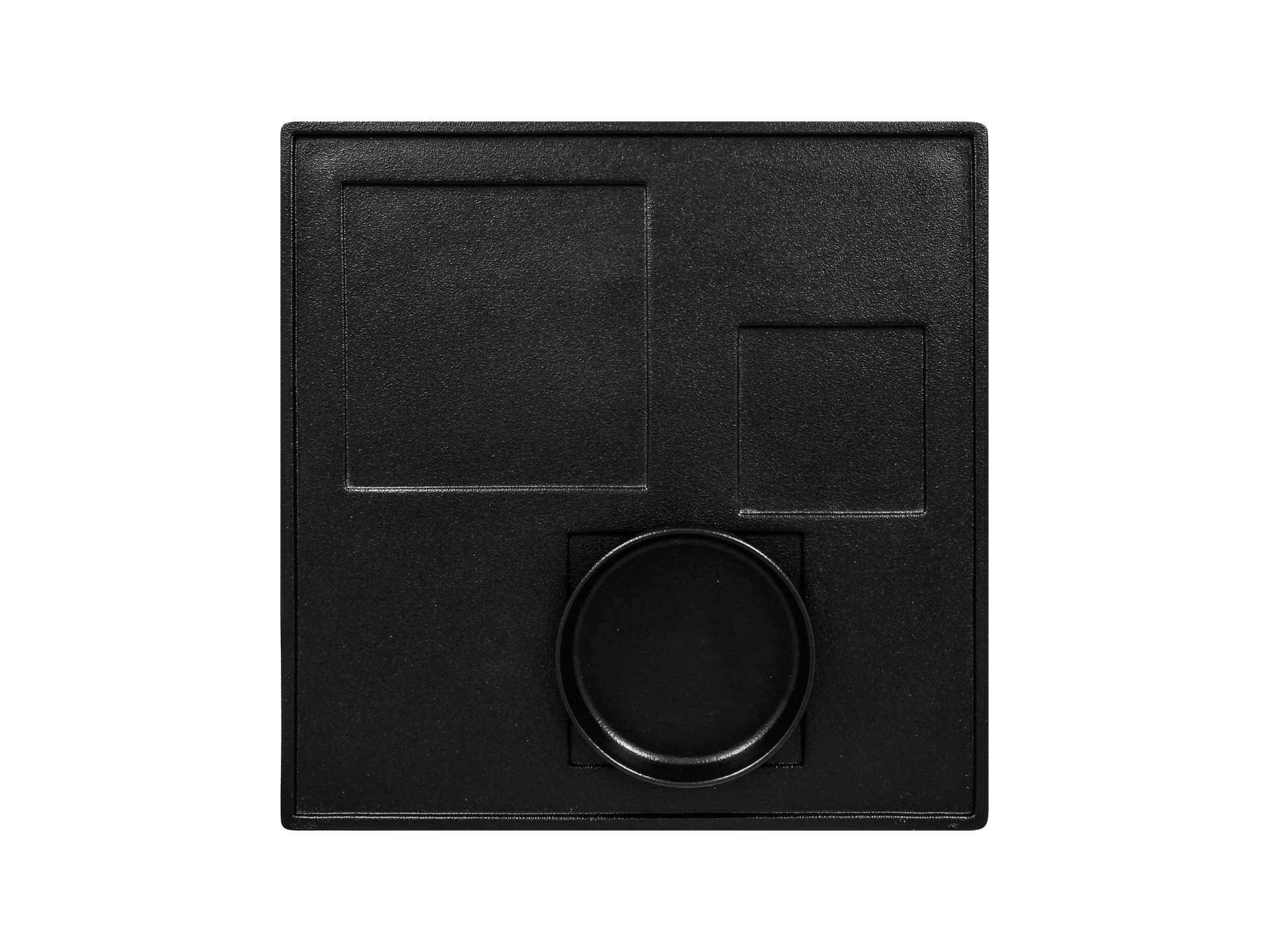 Platte quadratisch Unami 300 x 300 mm schwarz