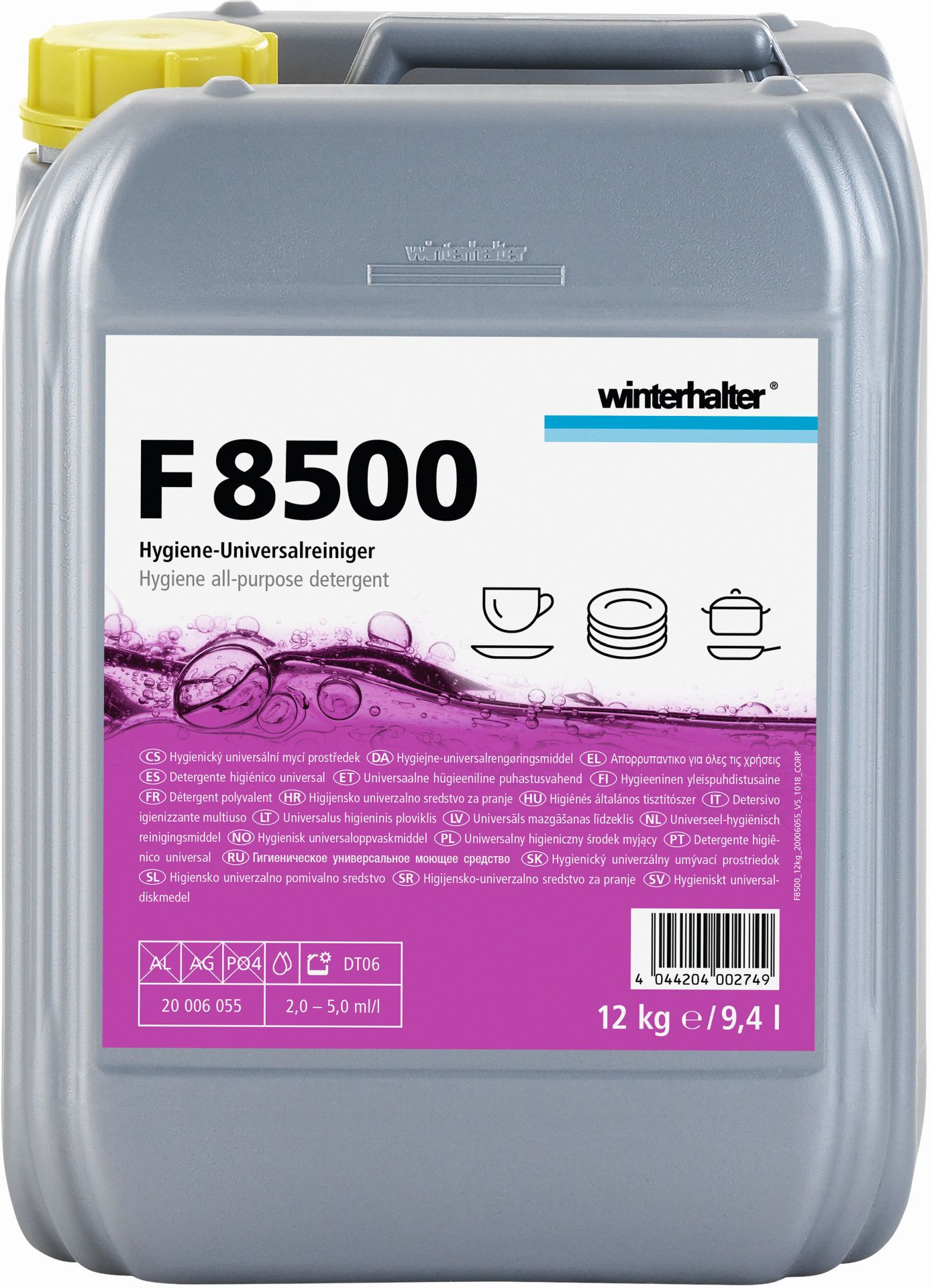 Hygiene-Universalreiniger F 8500 / 12,00 kg Kanister