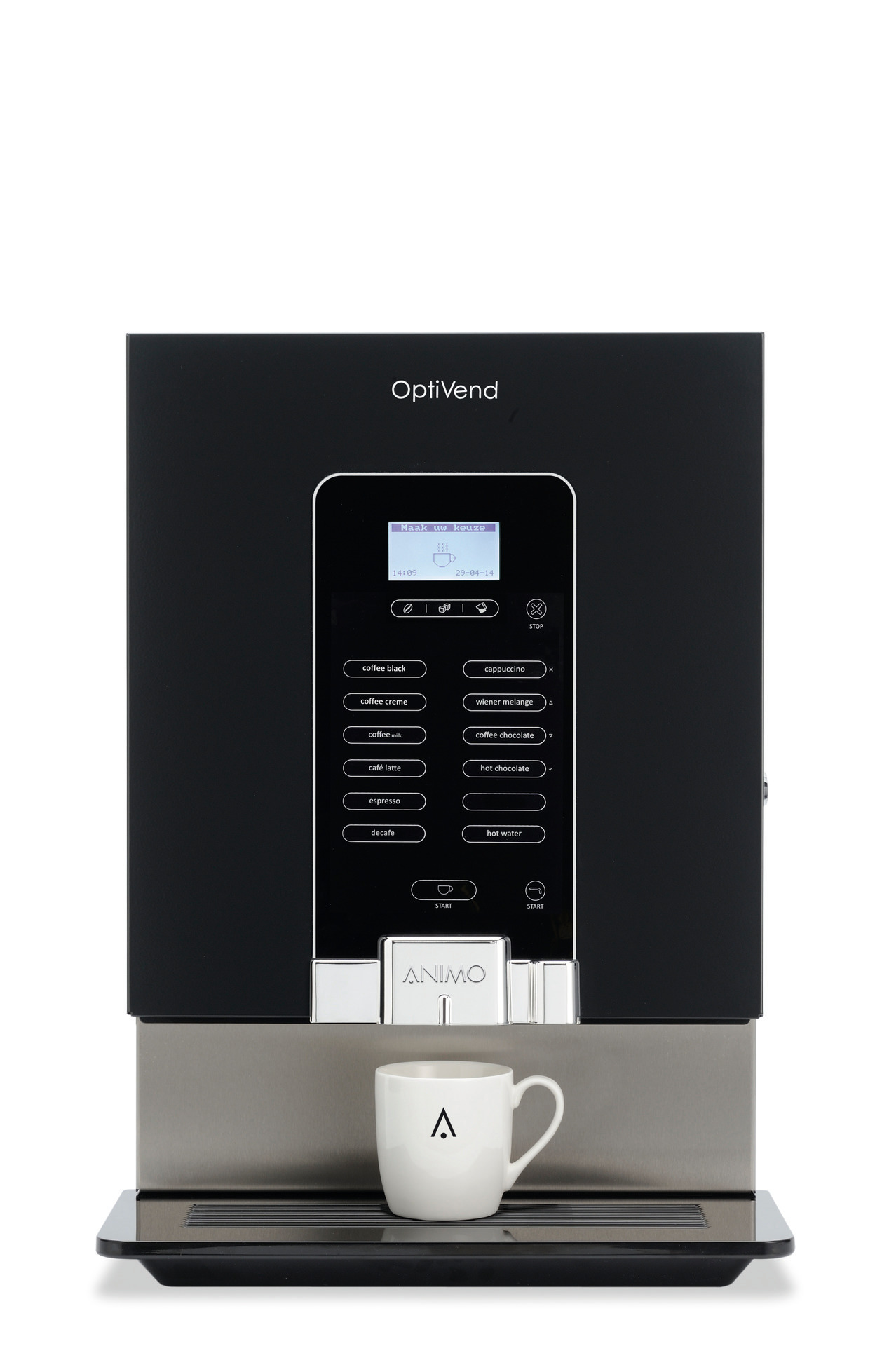 Kaffeevollautomat 2 x 2,30 l + 5,10 l /  OptiVend 32 NG / schwarz