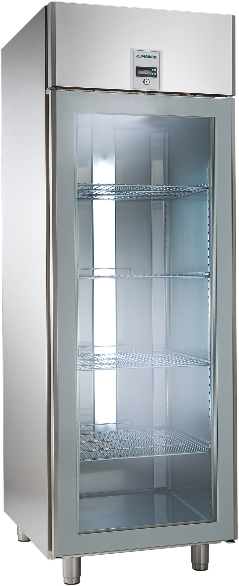 Umluft-Glastürtiefkühlschrank 670,00 l  / für GN 2/1 / zentralgekühlt