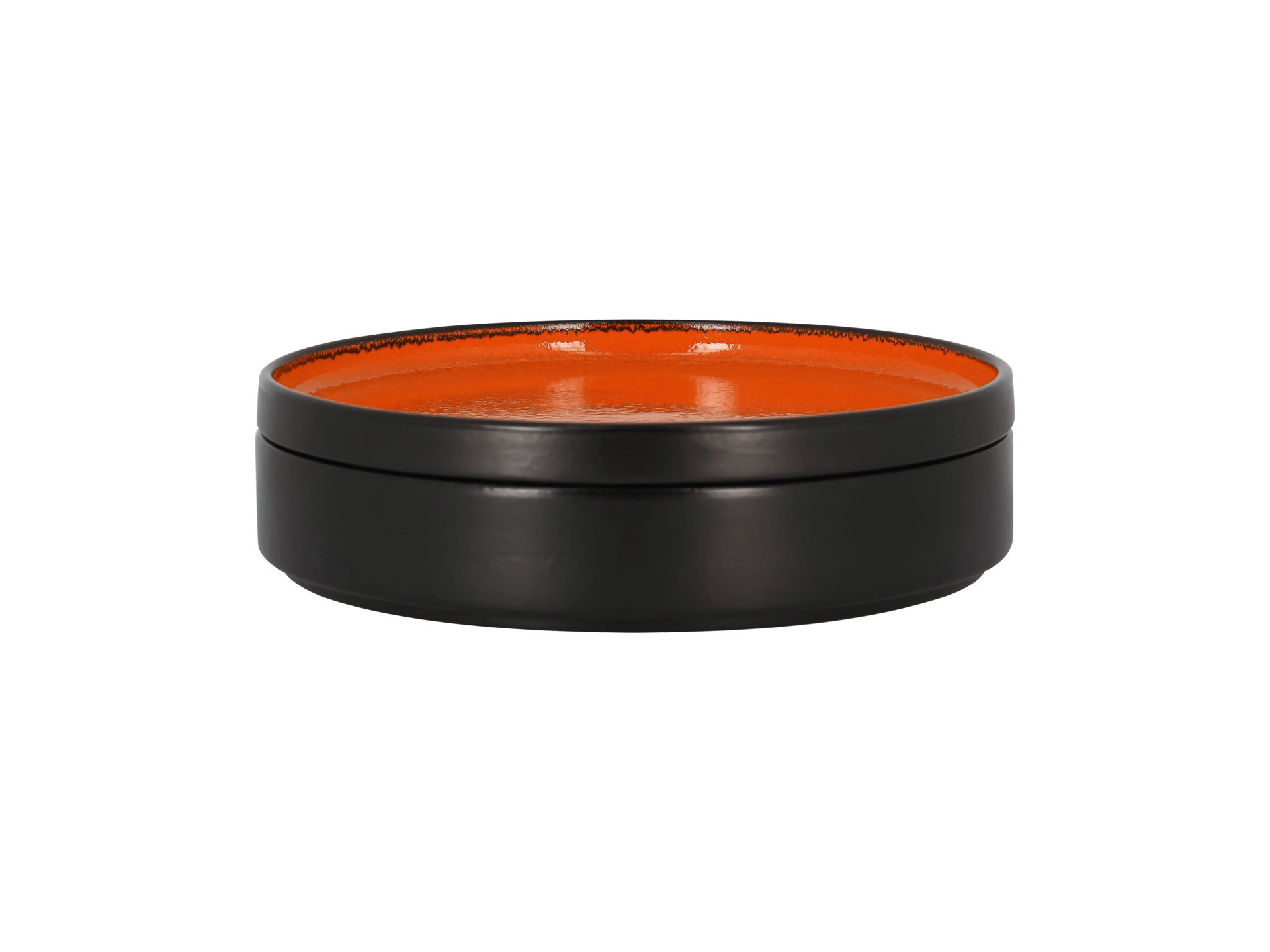 Teller flach ohne Rand 230 mm orange auch als Deckel für Teller tief FRNODP23