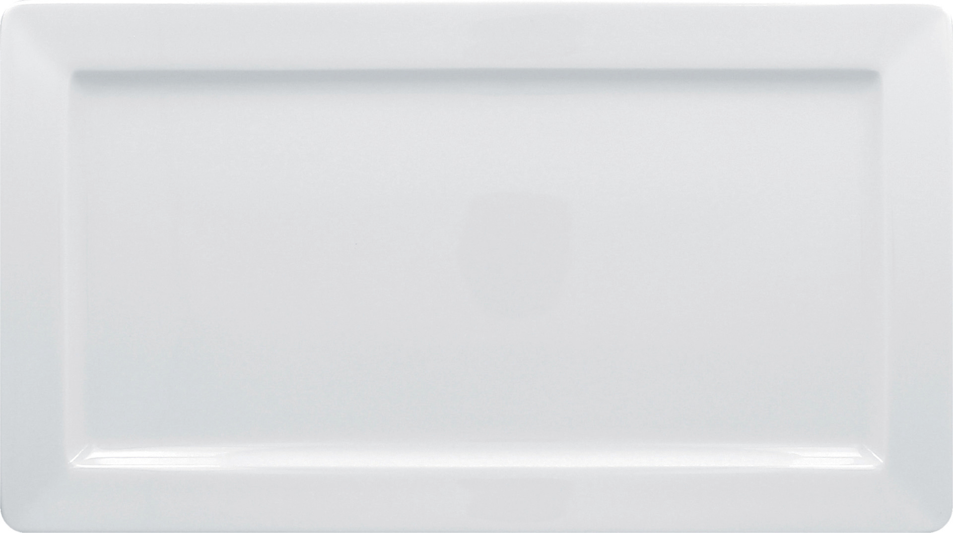 Teller rechteckig 380 x 210 mm bright-white