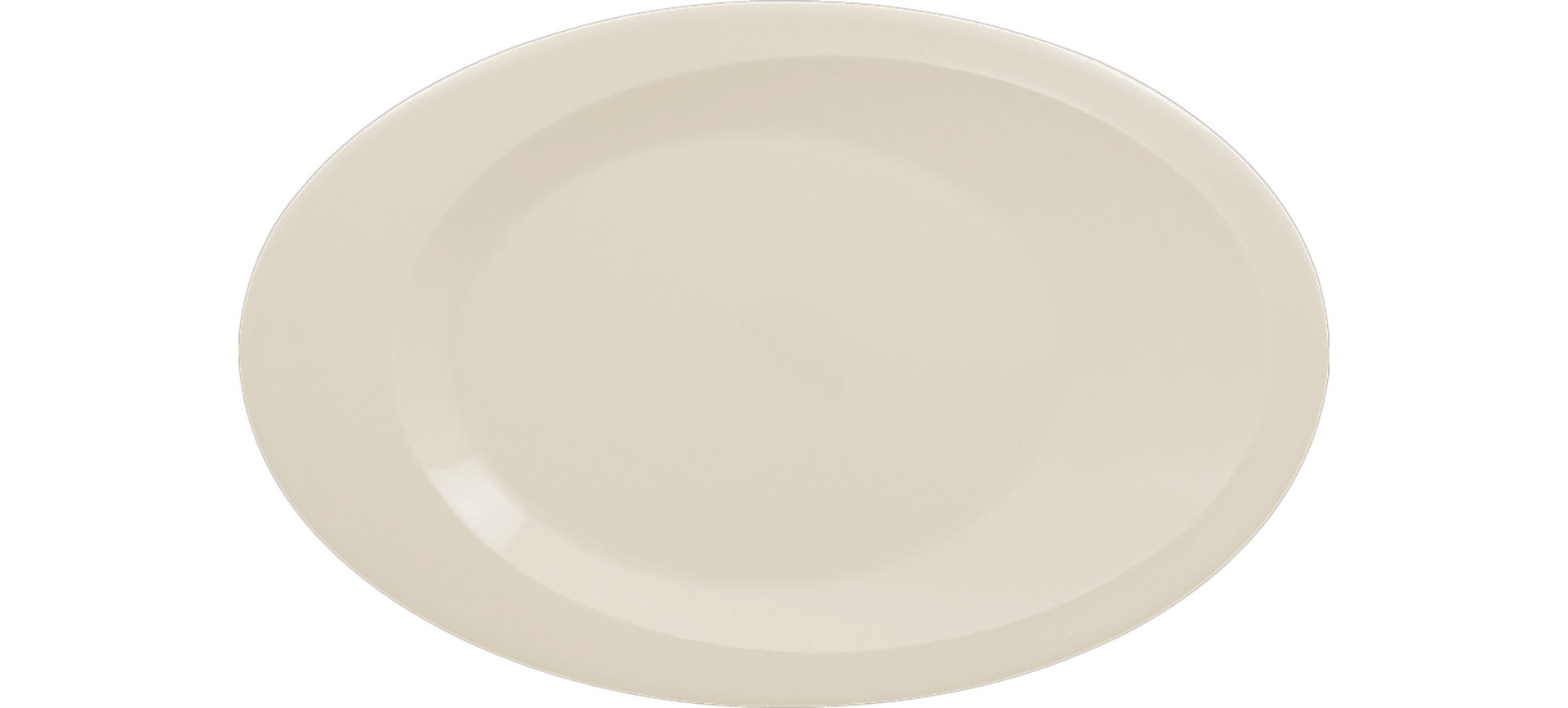 Platte oval 300 x 180 mm crème