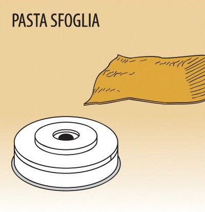 Matrize Pasta Sfoglia für Nudelmaschine 516002 bis 516004