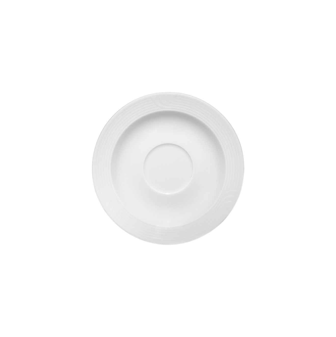 Bauscher Carat Tasse Untere weiß  VP 6er geschrumpft Hotel-Qualitäts-Porzellan