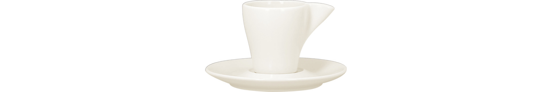 Espressotasse mit massivem Henkel swirls 0,07 l plain-white
