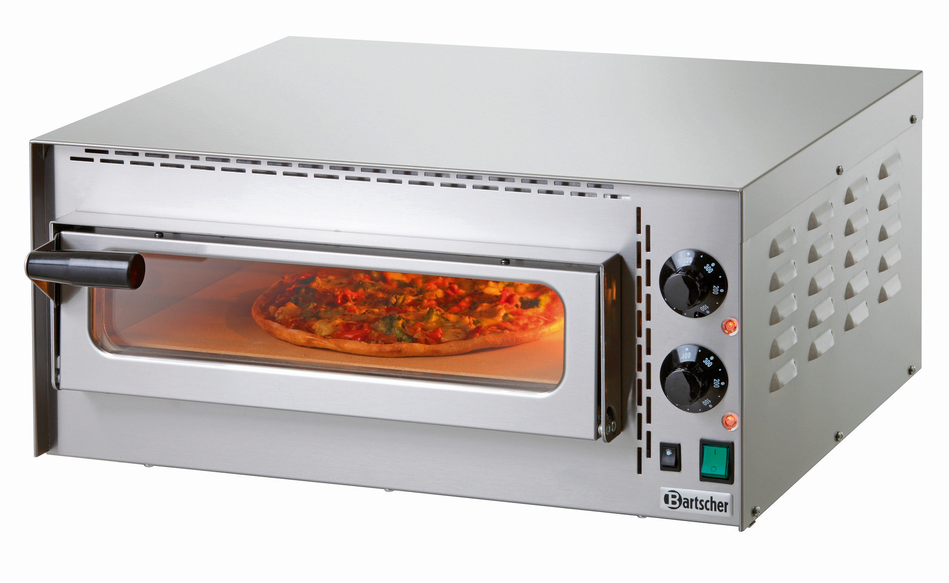 Pizzaofen 410 x 370 x 90 mm für 1 x Pizza 350 mm