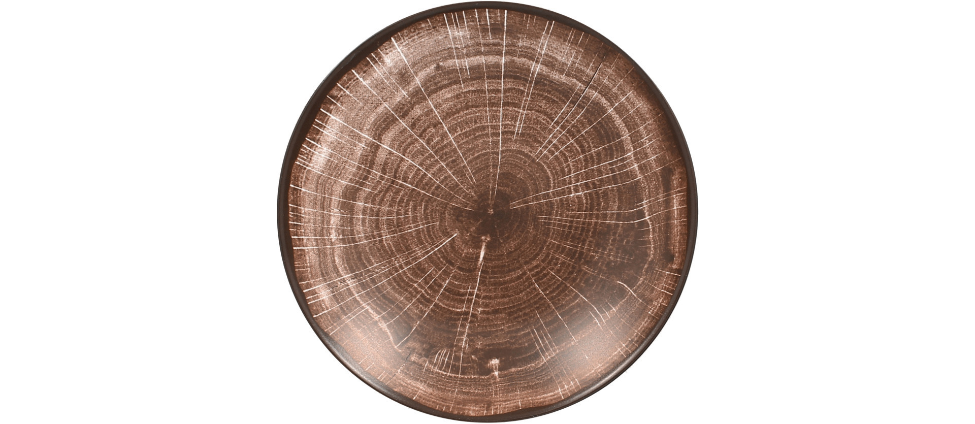 Coupteller tief 230 mm / 0,69 l oak-brown Woodart