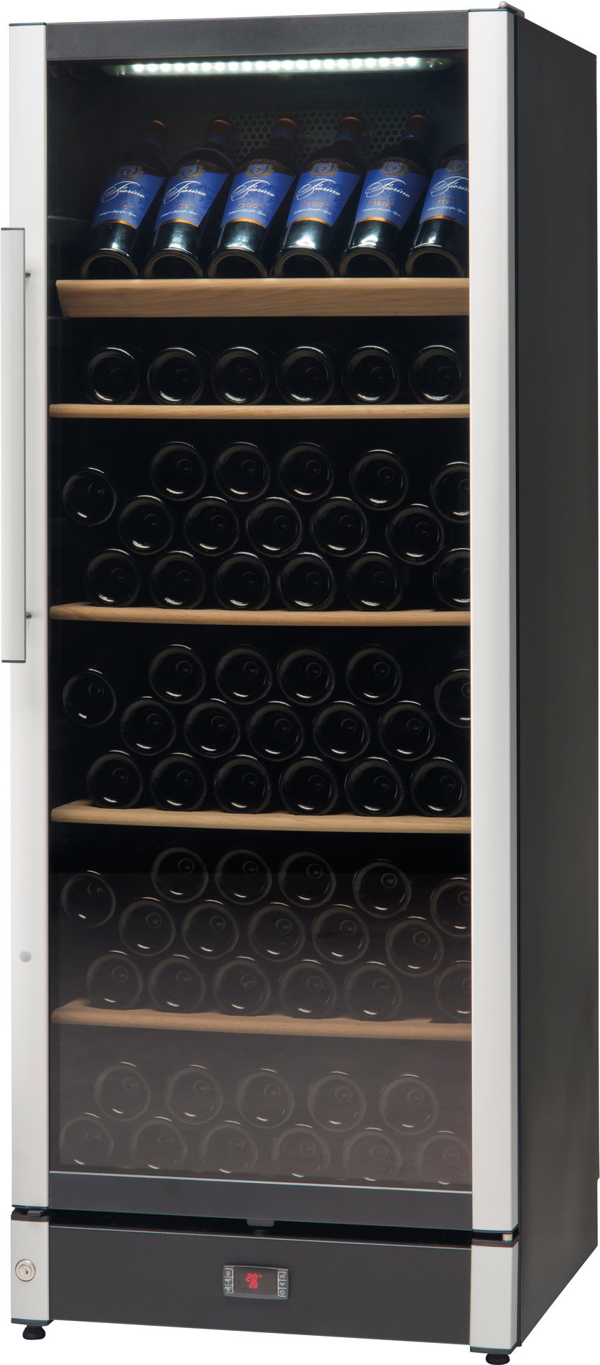 Weinkühlschrank 338,00 l / mit Glastür  für 146 Flaschen 0,75 l / steckerfertig