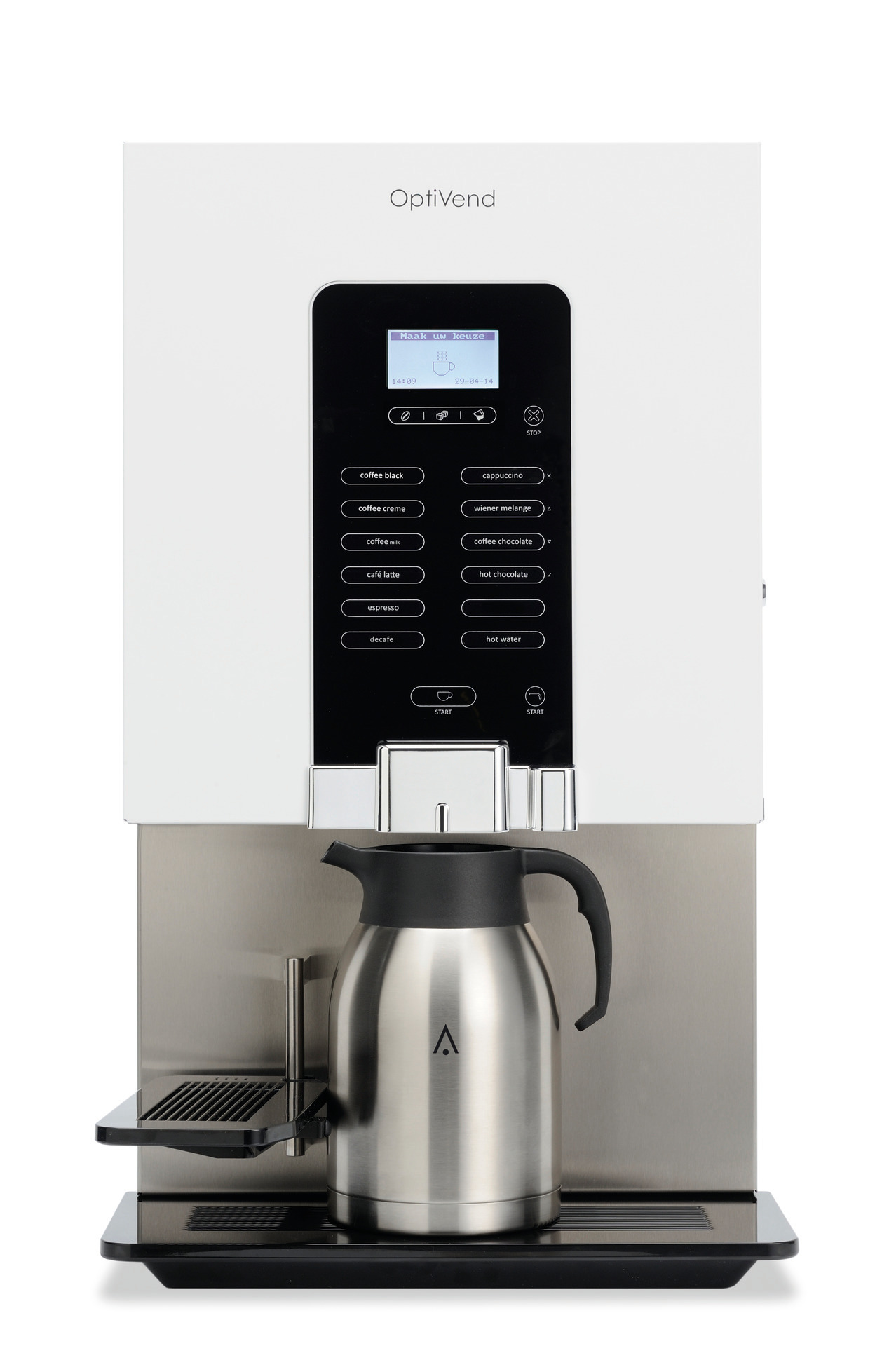 Kaffeevollautomat 2 x 2,30 l + 5,10 l / OptiVend 32 TS NG / weiß