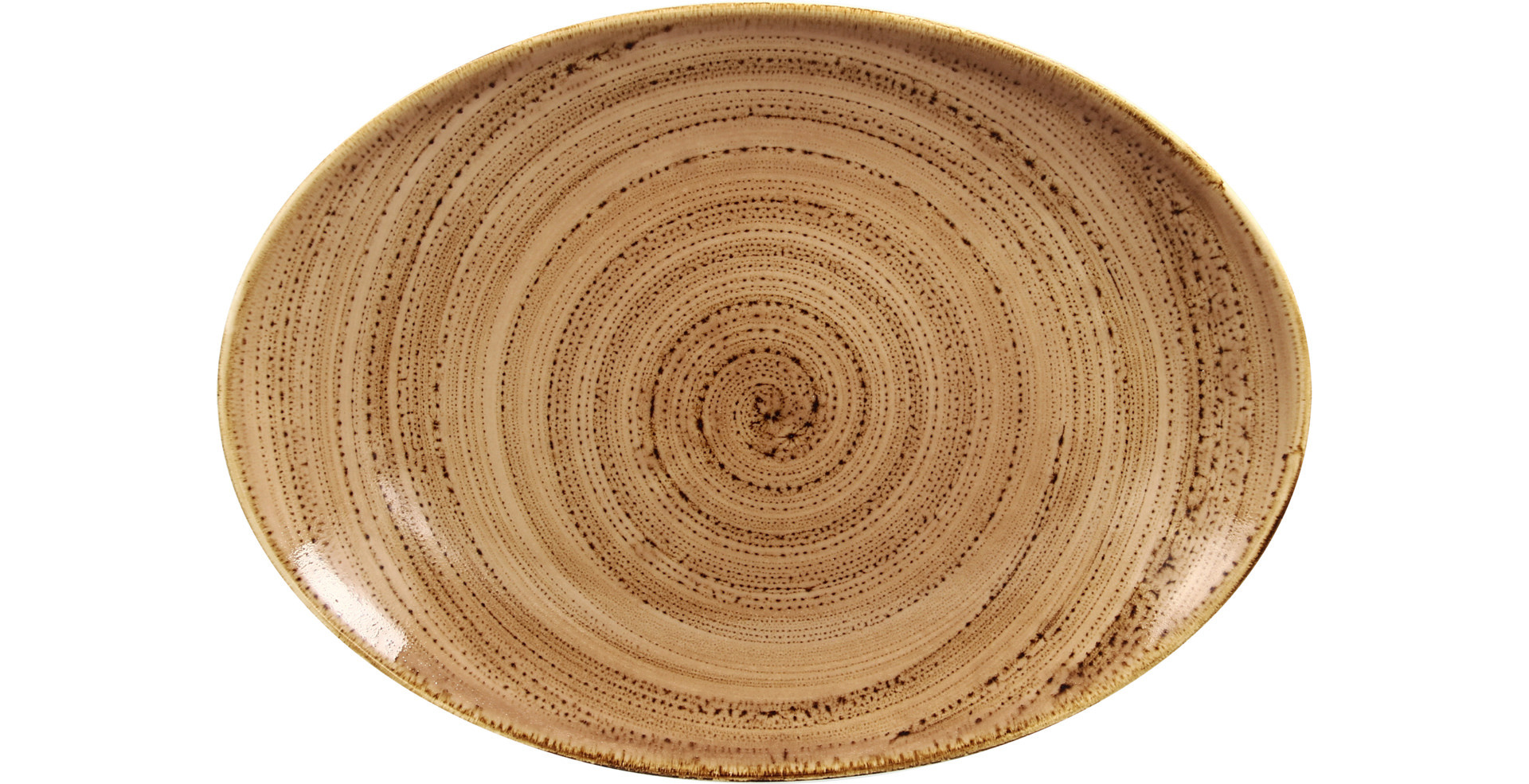 Platte oval 320 x 230 mm shell