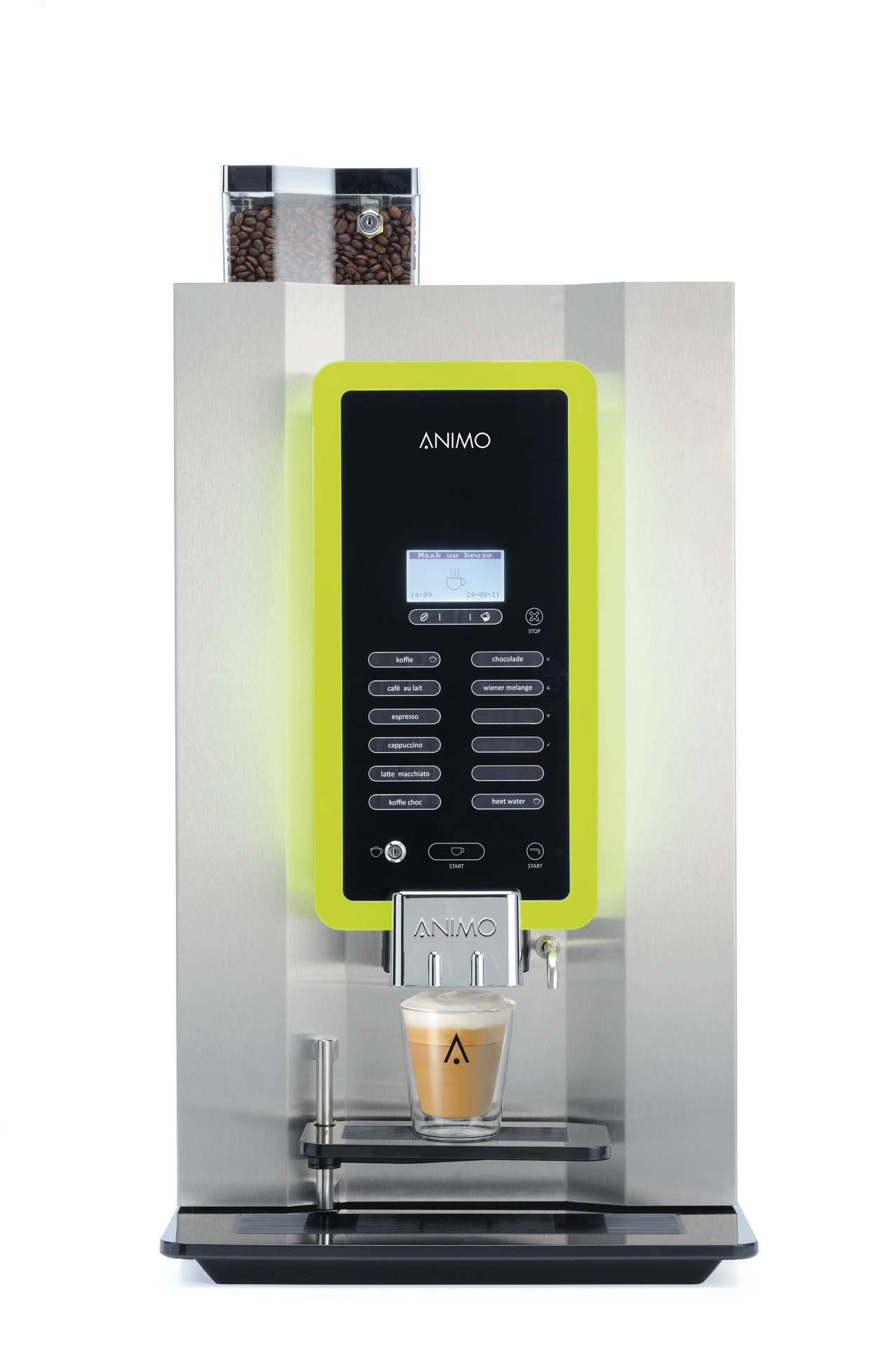 Kaffeevollautomat 2 x 1,60 l /  OptiBean 3 NG / Edelstahl