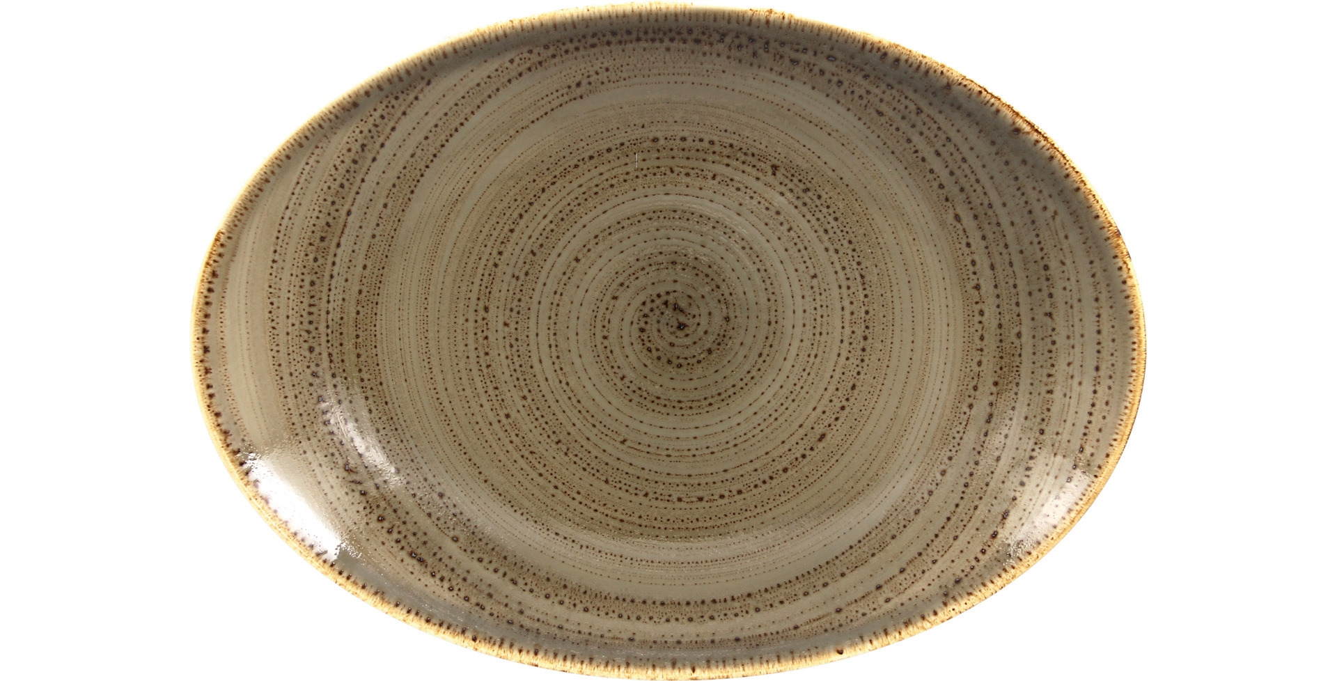 Platte oval 320 x 230 mm alga