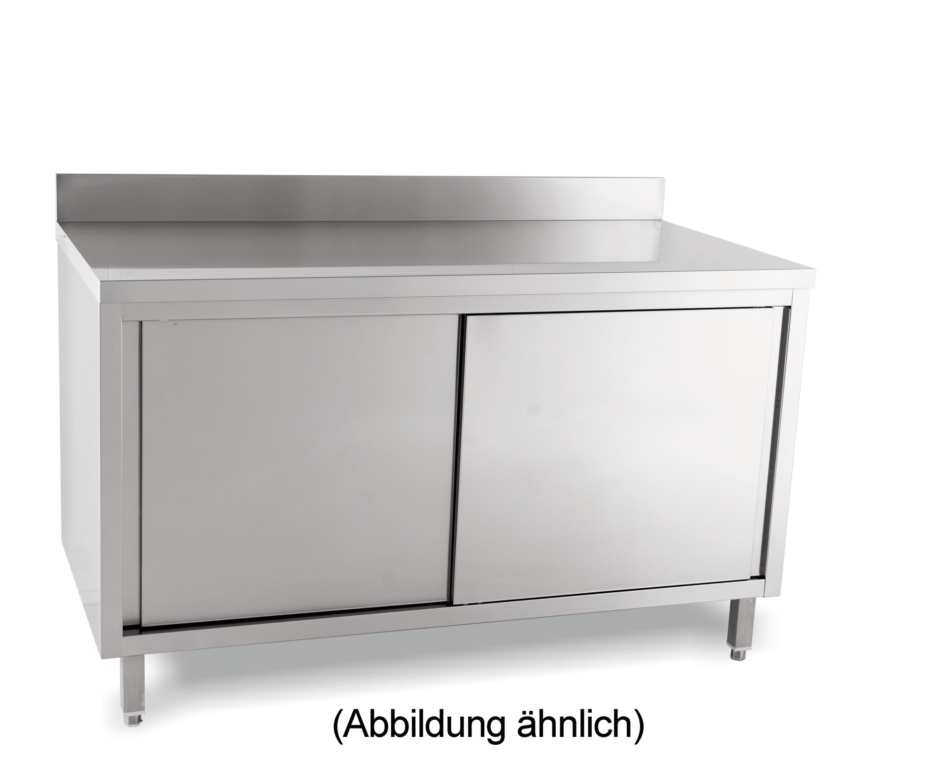 Arbeitsschrank mit Schiebetüren mit 50 mm Aufkantung 1200 x 700 x 850 mm