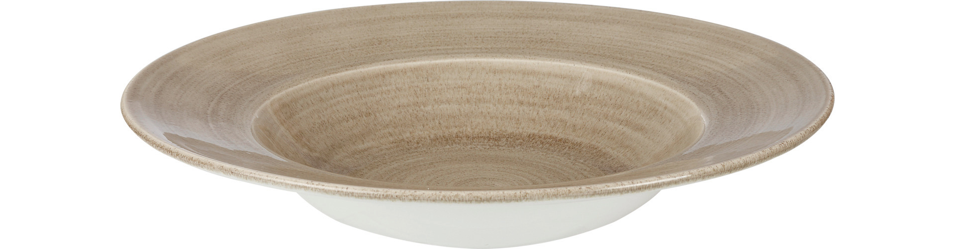 Teller tief mit breiter Fahne Profile 280 mm / 0,47 l Antique Taupe