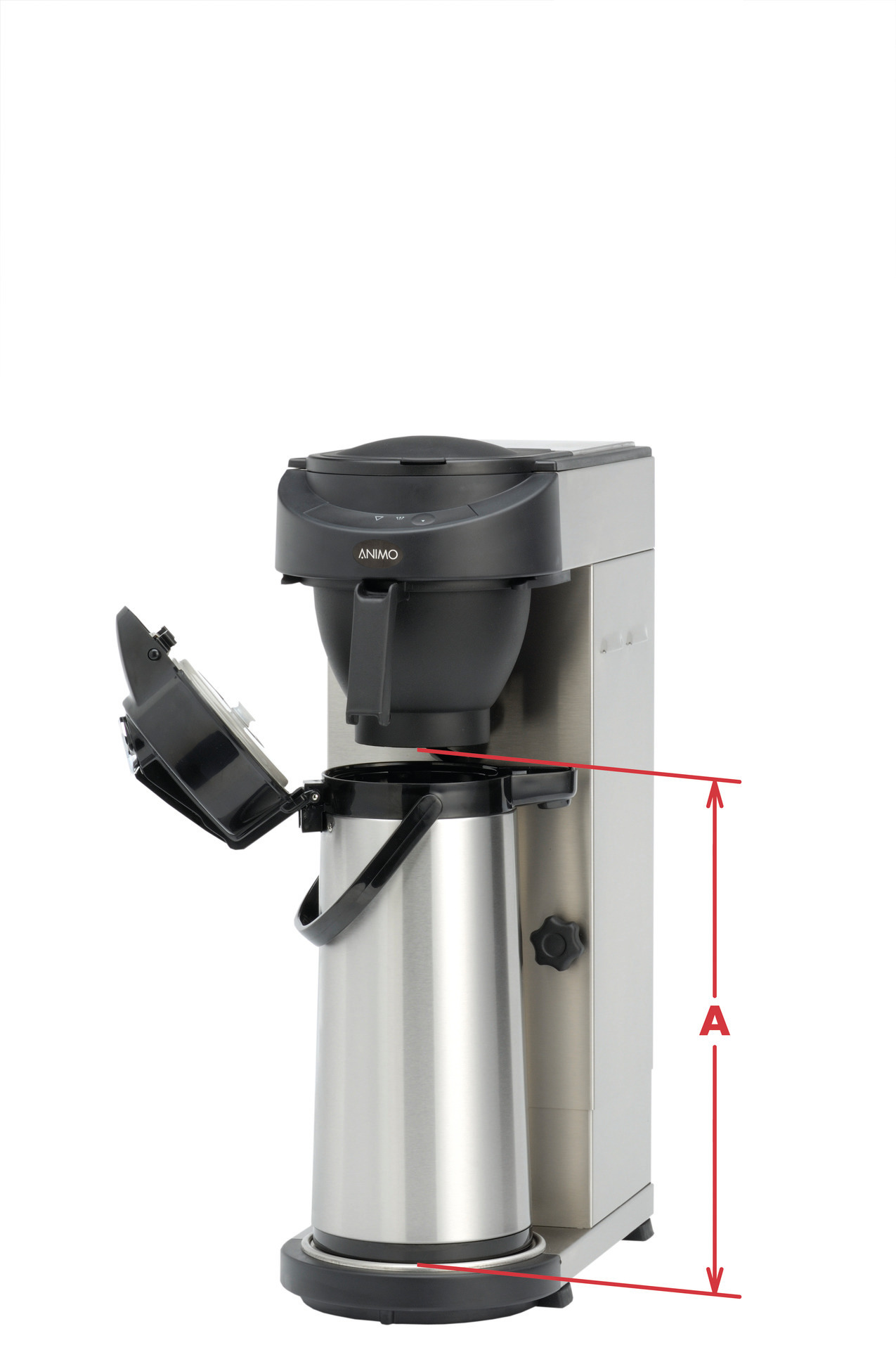Filterkaffeemaschine 2,40 l schwarz ohne Thermoskanne / ohne Wasseranschluss