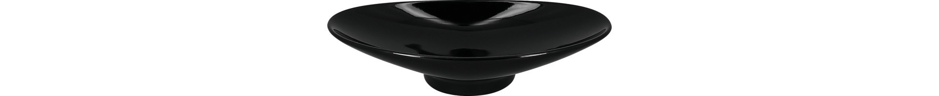 Schale oval 205 x 100 mm / 0,20 l schwarz