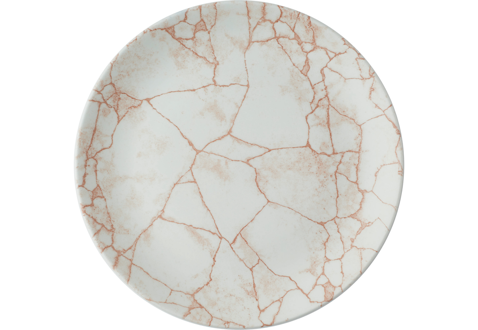 Coupeteller flach 260 mm Kintsugi Coral