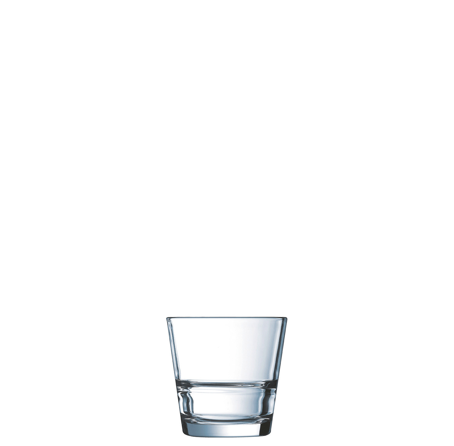 Whiskyglas stapelbar "FB21" 83 mm / 0,21 l transparent