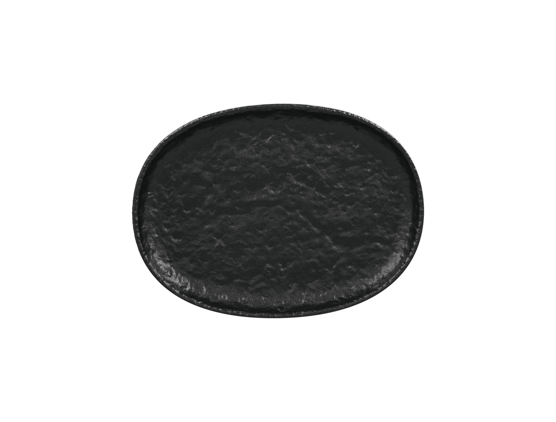 Coupplatte oval 280 x 205 mm schwarz