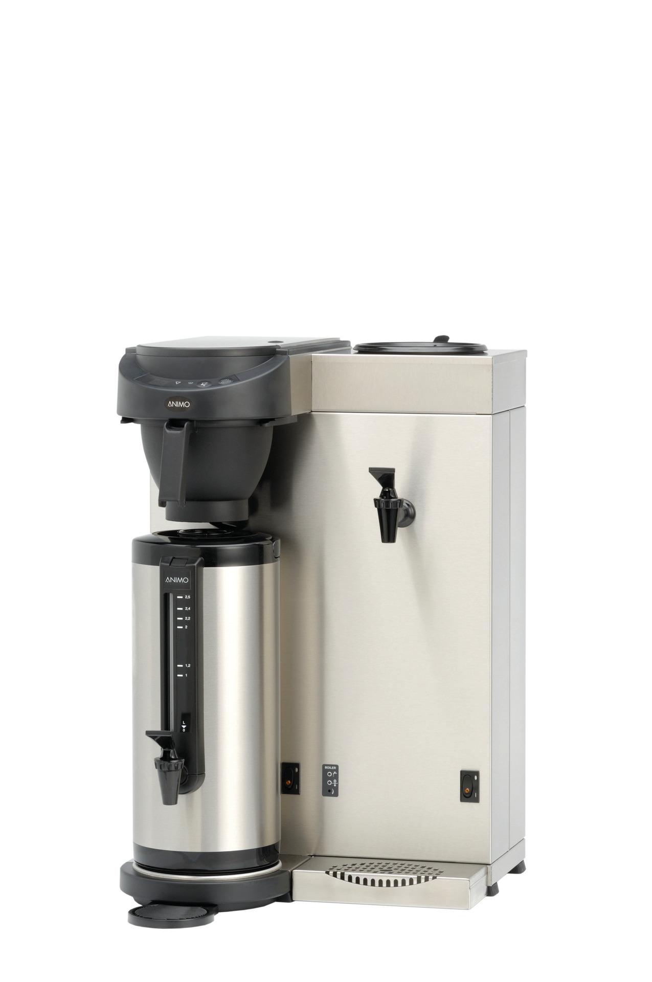 Filterkaffeemaschine 2,40 l schwarz mit Thermobehälter /mit Wasseranschluss