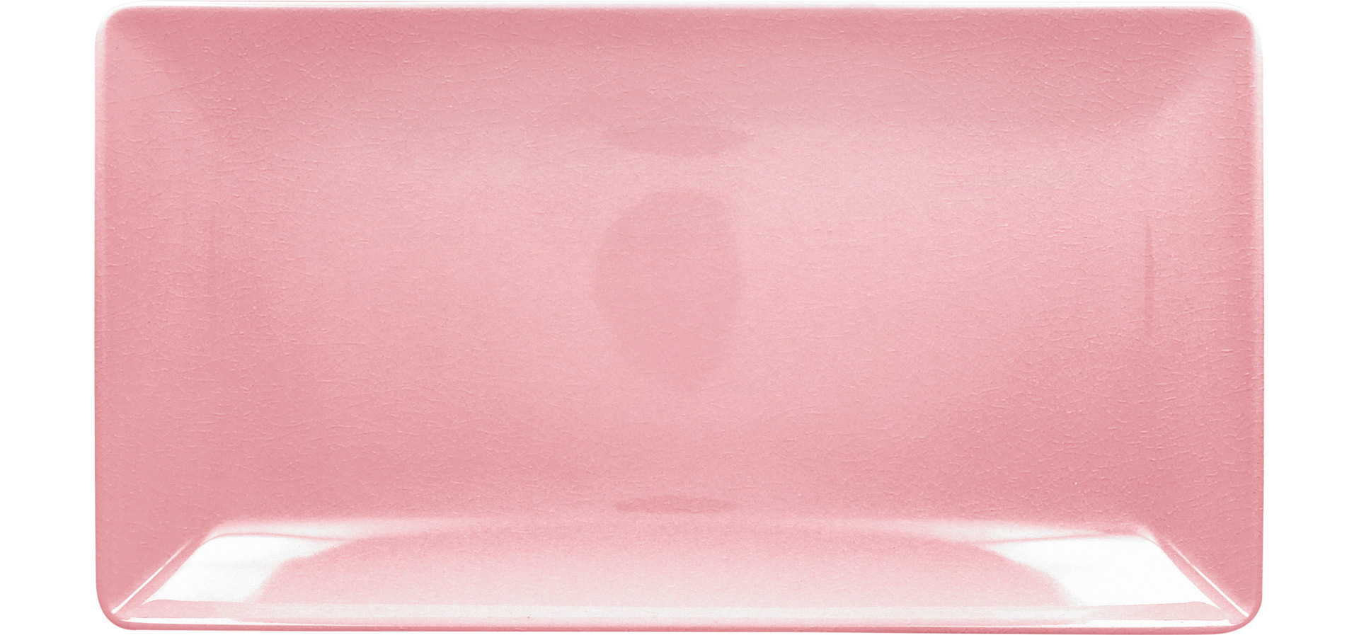 Servierteller rechteckig 335 x 181 x 27 mm pink Vintage