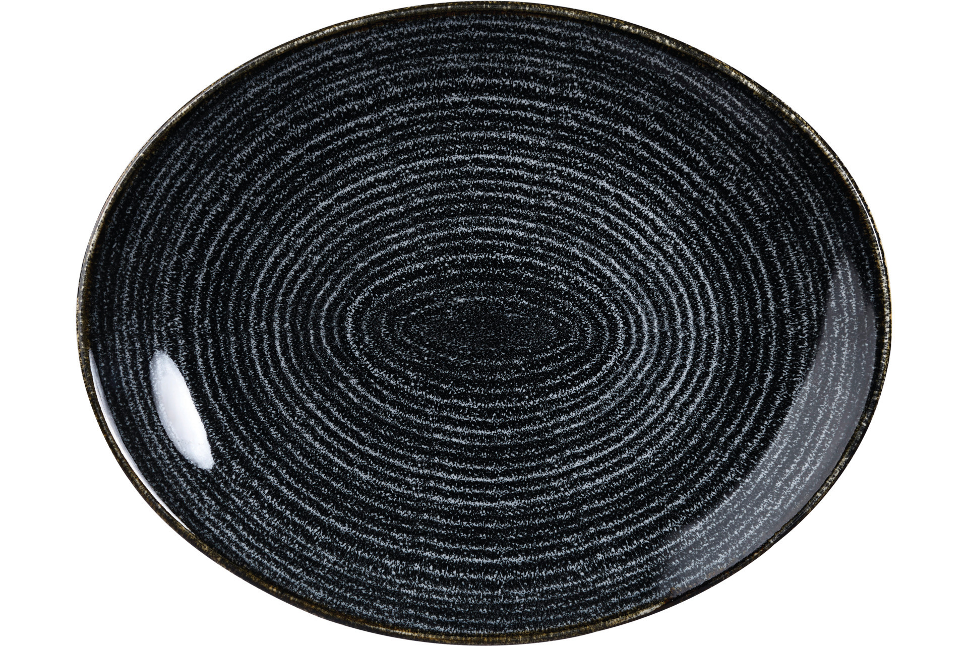 Coupeteller Orbit oval 317 x 255 mm Charcoal black
