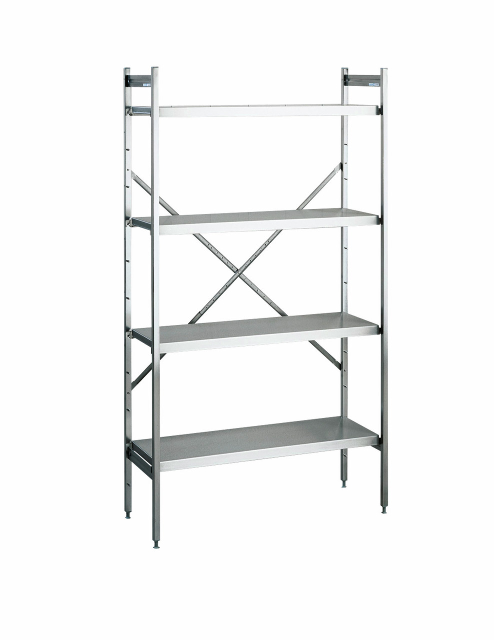 Edelstahl-Regale 1200 x 500 x 1800 mm