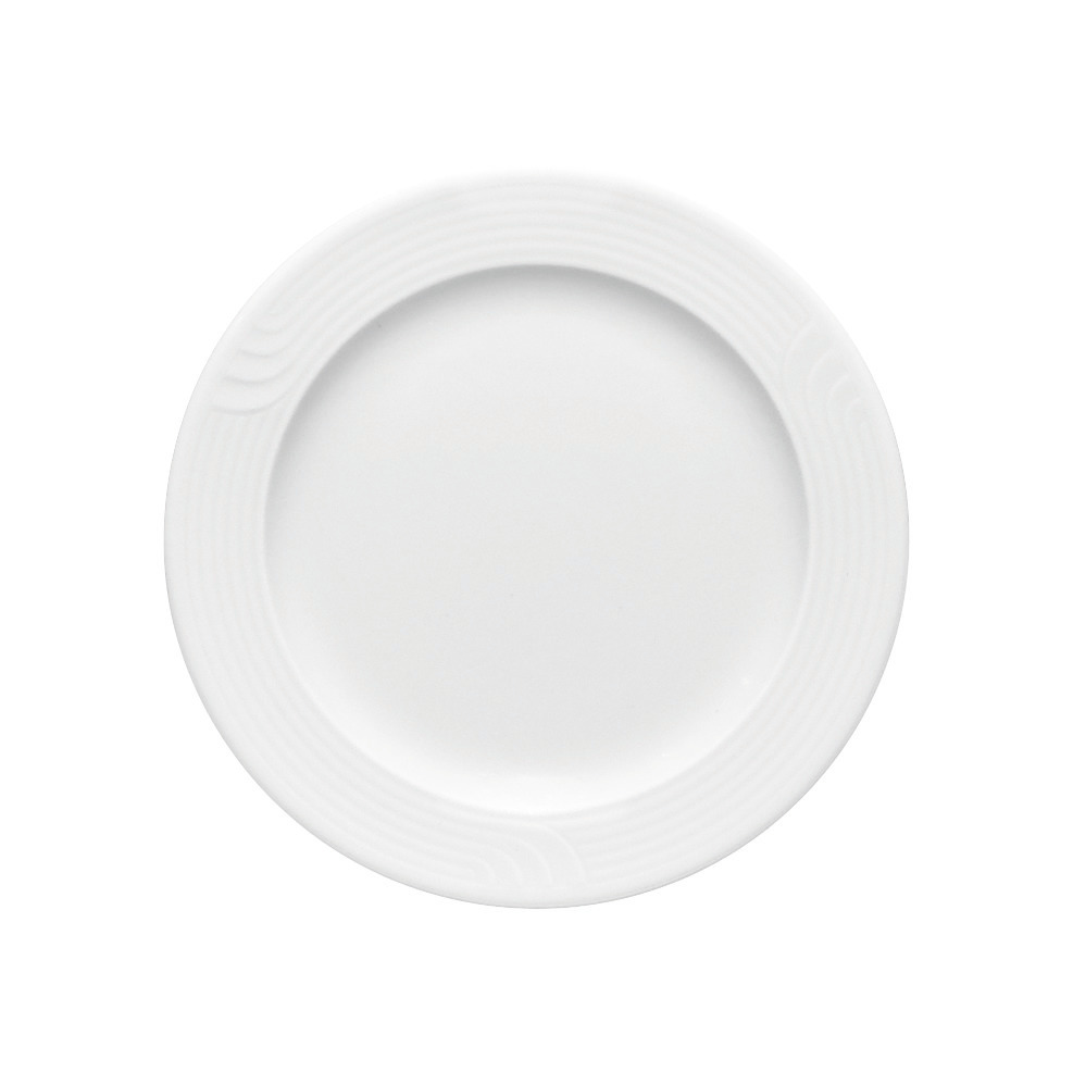 Bauscher Carat weiß Teller flach 24cm VP 6er geschrumpft Hotel-Qualitäts-Porzellan *ASPR*