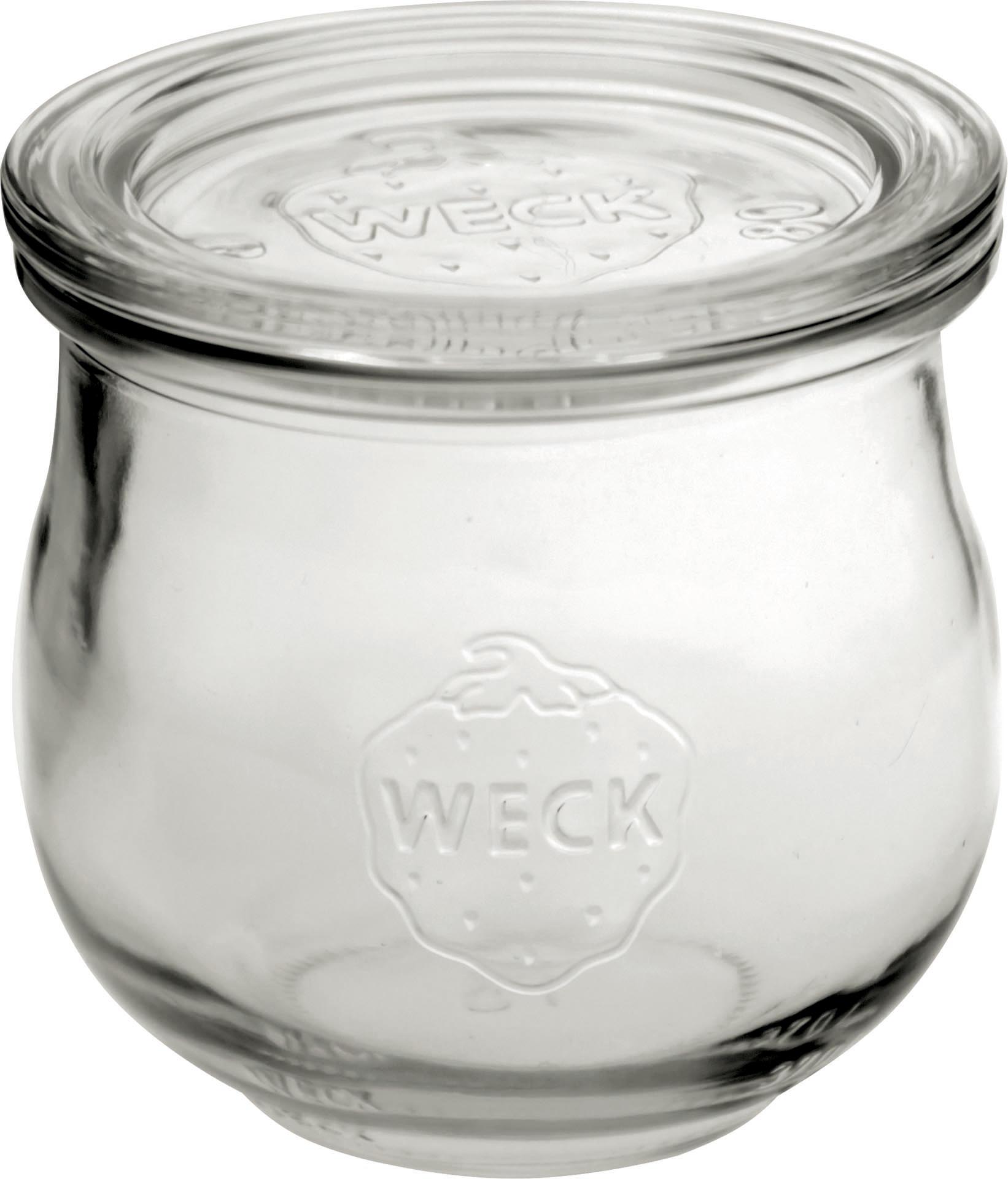 Weckglas "Tulpe" 0,37L VPE6 S.244 inkl Glasdeckel Ø8cm H:9cm