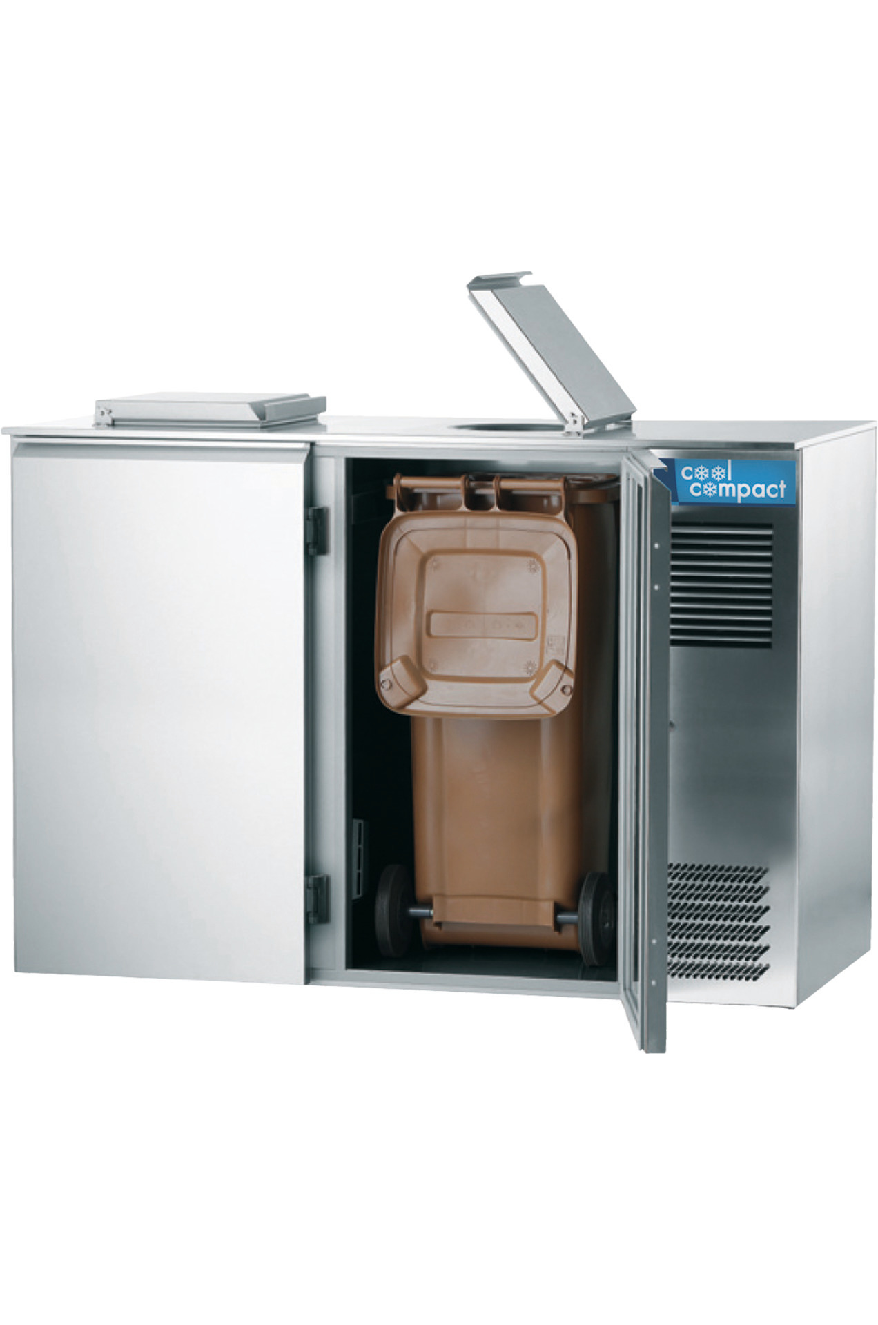 Abfallkühler für 2 x 240,00 l / 0,08 kW / zentralgekühlt