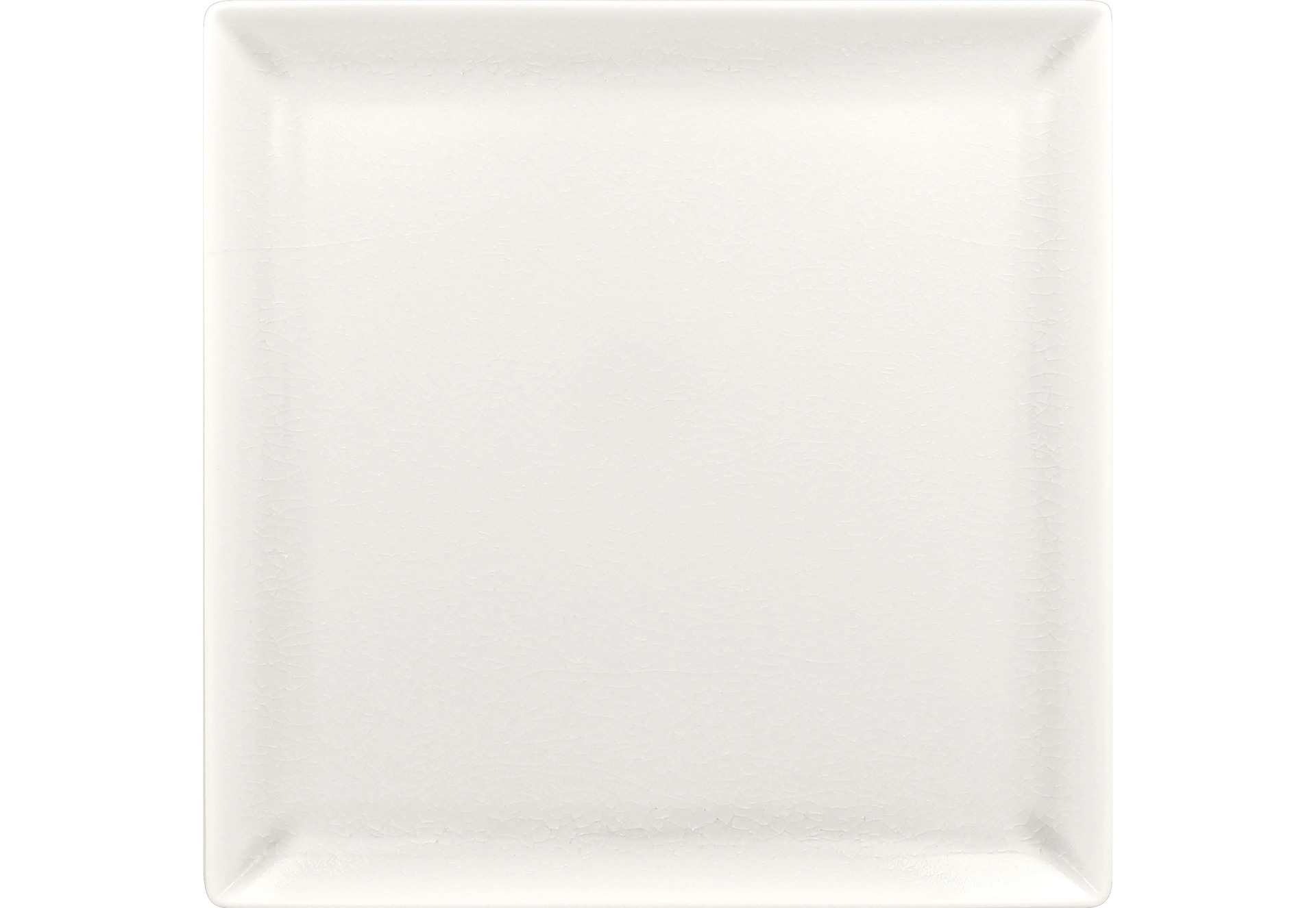 Teller quadratisch 270 mm white Vintage