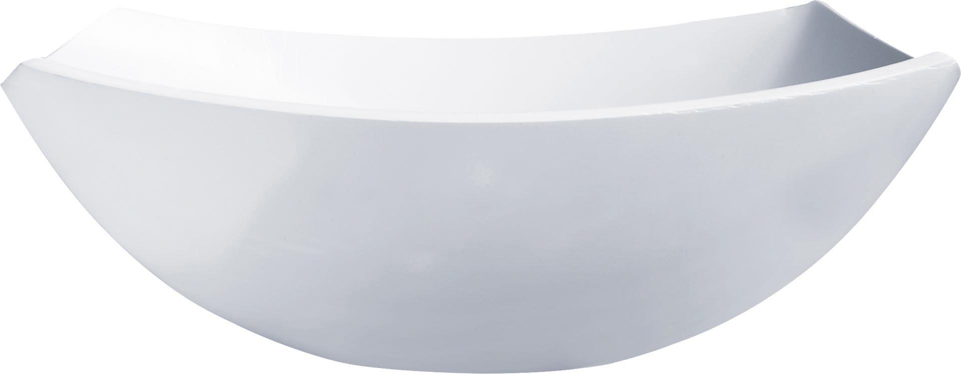Hartglas-Schale "Quadrato" weiß 24 x 24 cm