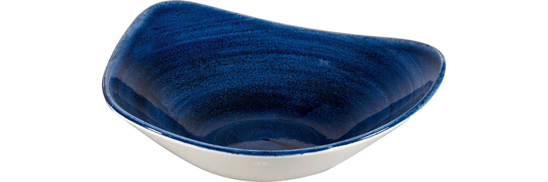Bowl Lotus dreieckig 235 mm / 0,60 l Cobalt Blue
