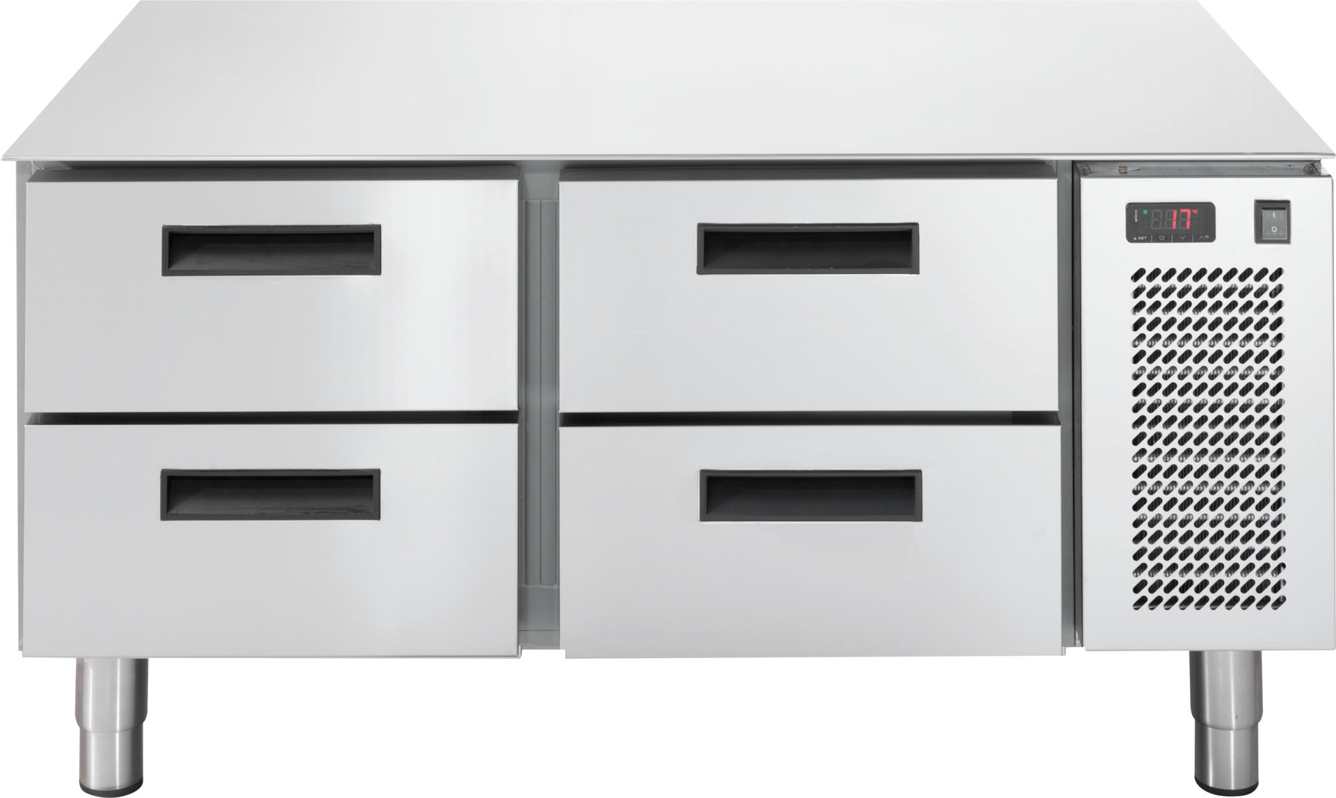 Unterbautiefkühltisch, 4 Schubladen, 86 l, 1200 x 673 x 572 mm
