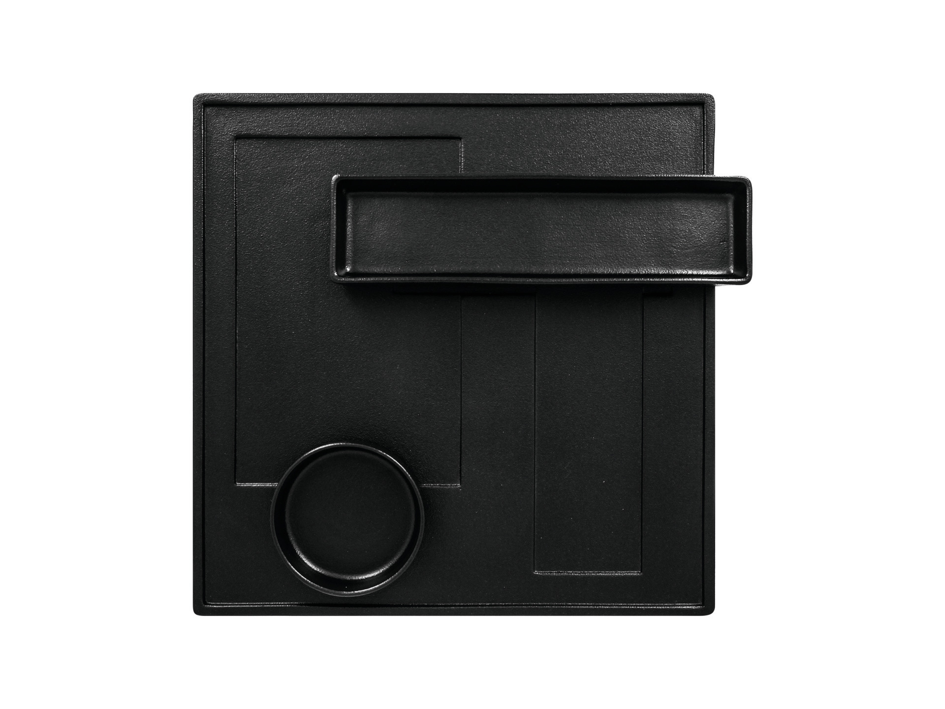 Platte quadratisch Kudamono 300 x 300 mm schwarz