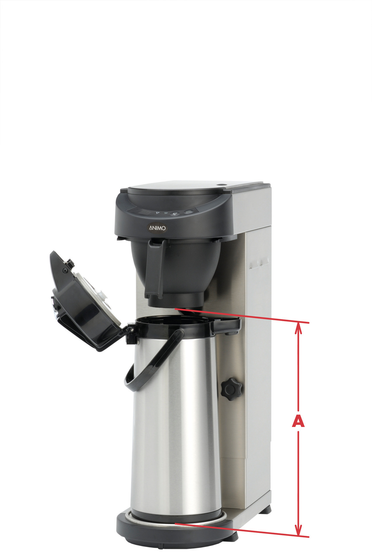Filterkaffeemaschine 2,40 l schwarz ohne Thermoskanne / mit Wasseranschluss